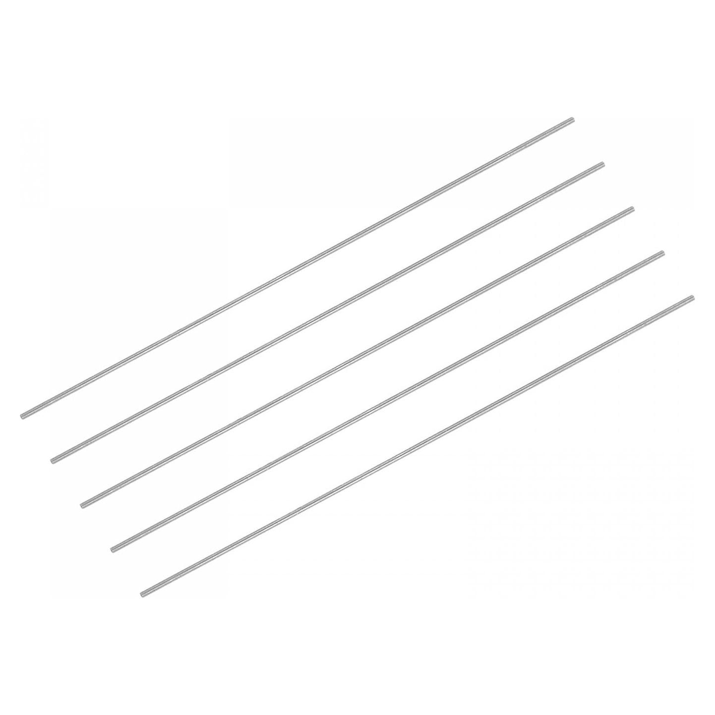 Barra de Acero Redonda HSS 0.5mm uxcell 60mm 5Pcs