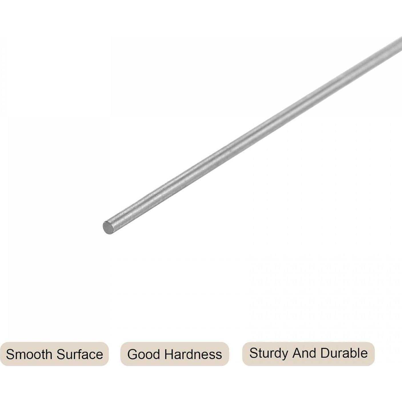 Barra de Acero Redonda HSS 0.5mm uxcell 60mm 5Pcs