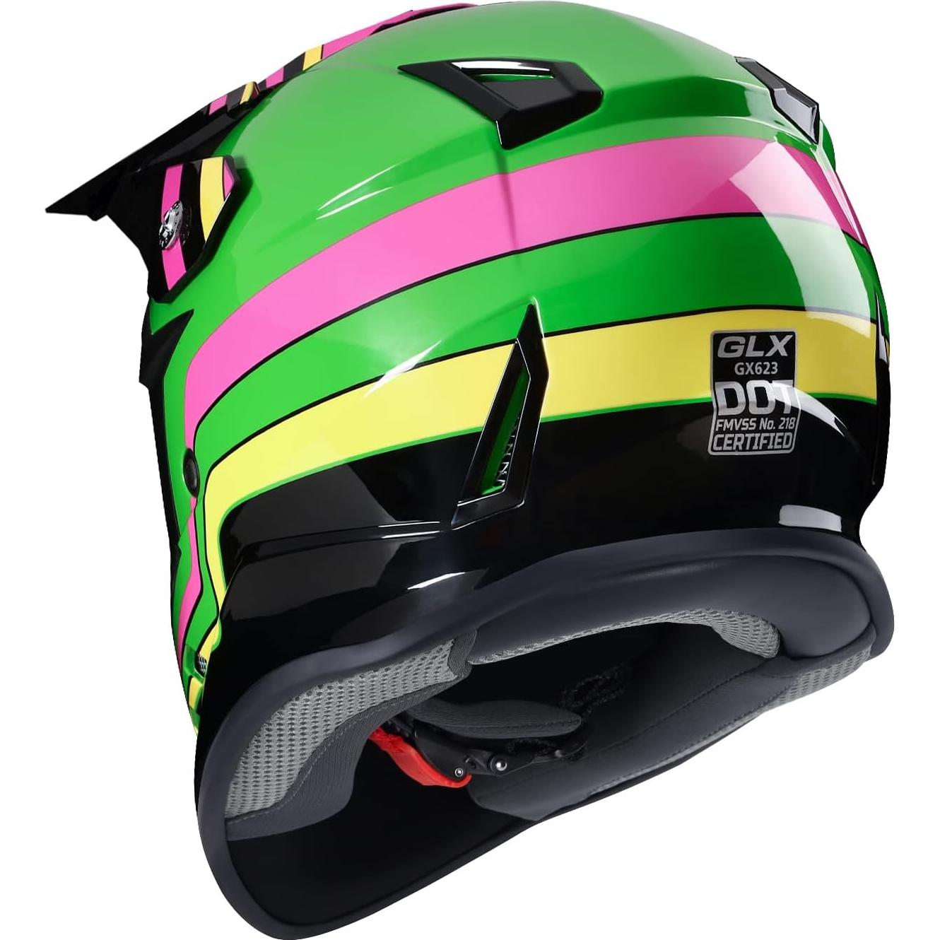 Casco GLX GX623 para ATV/Moto Joven - Camo - Pequeño