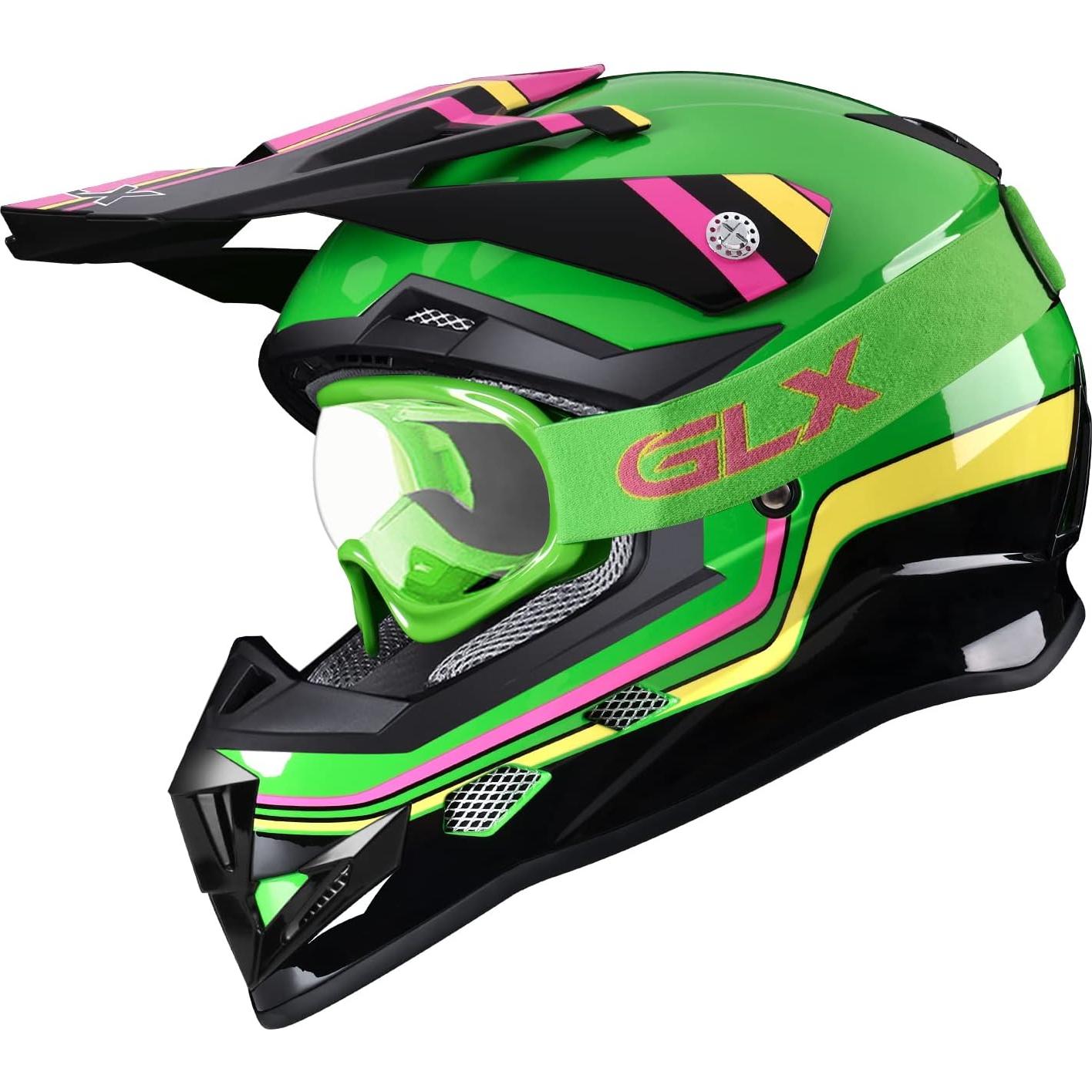 Casco GLX GX623 para ATV/Moto Joven - Camo - Pequeño