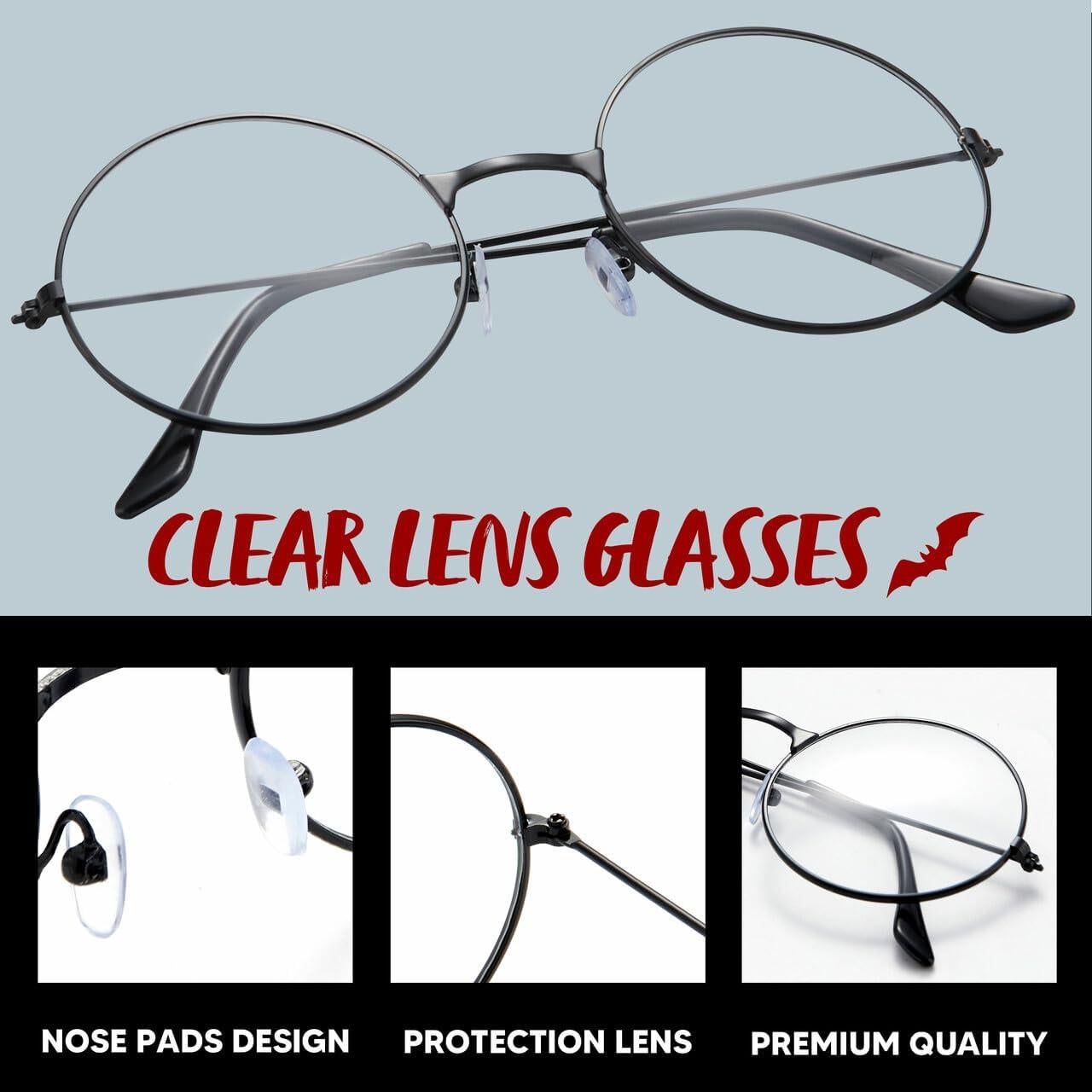 Gafas de Mago Negras Spooktacular Creations para Halloween