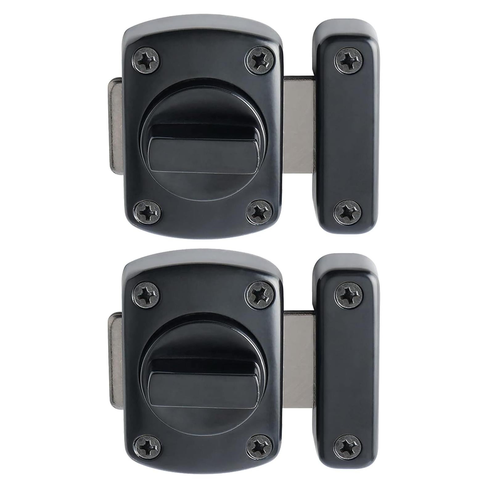 Pestillo Deslizante Alise Negro 2P, Aleación de Zinc, Seguridad