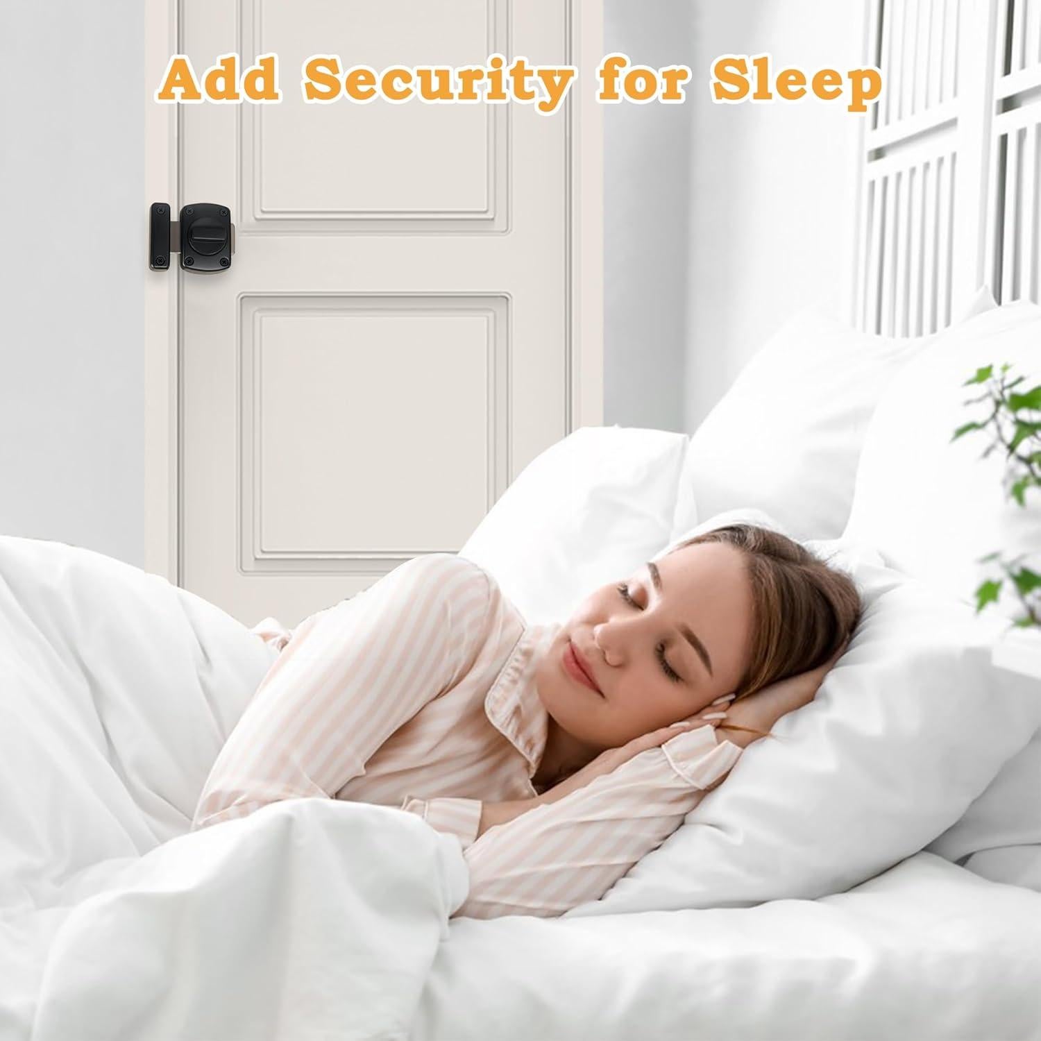 Pestillo Deslizante Alise Negro 2P, Aleación de Zinc, Seguridad