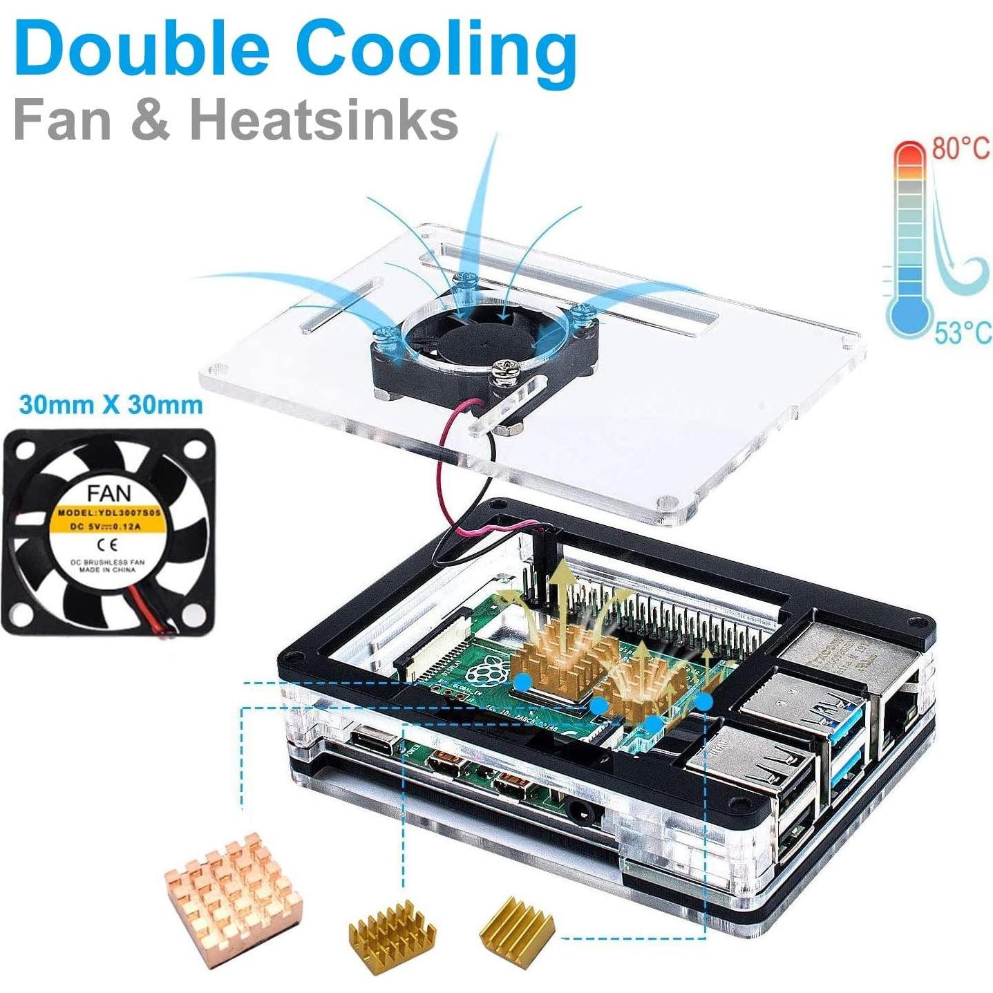 Kit de Inicio MarsKit Raspberry Pi 4B 8GB RAM 128GB MicroSD