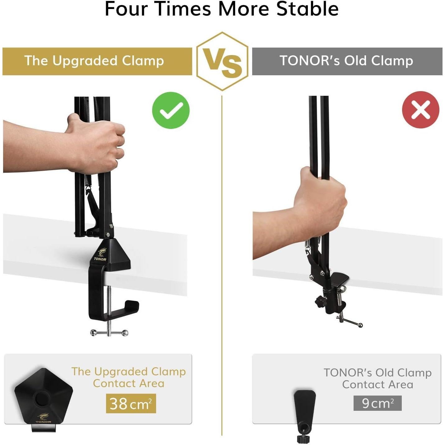 Soporte de Micrófono TONOR T20 Ajustable con Filtro Antipop