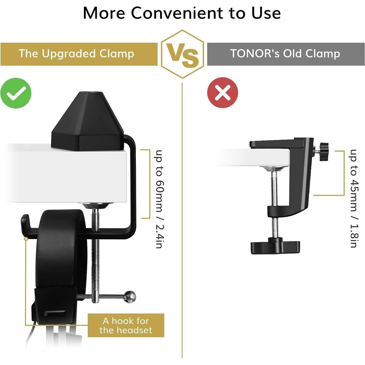 Soporte de Micrófono TONOR T20 Ajustable con Filtro Antipop