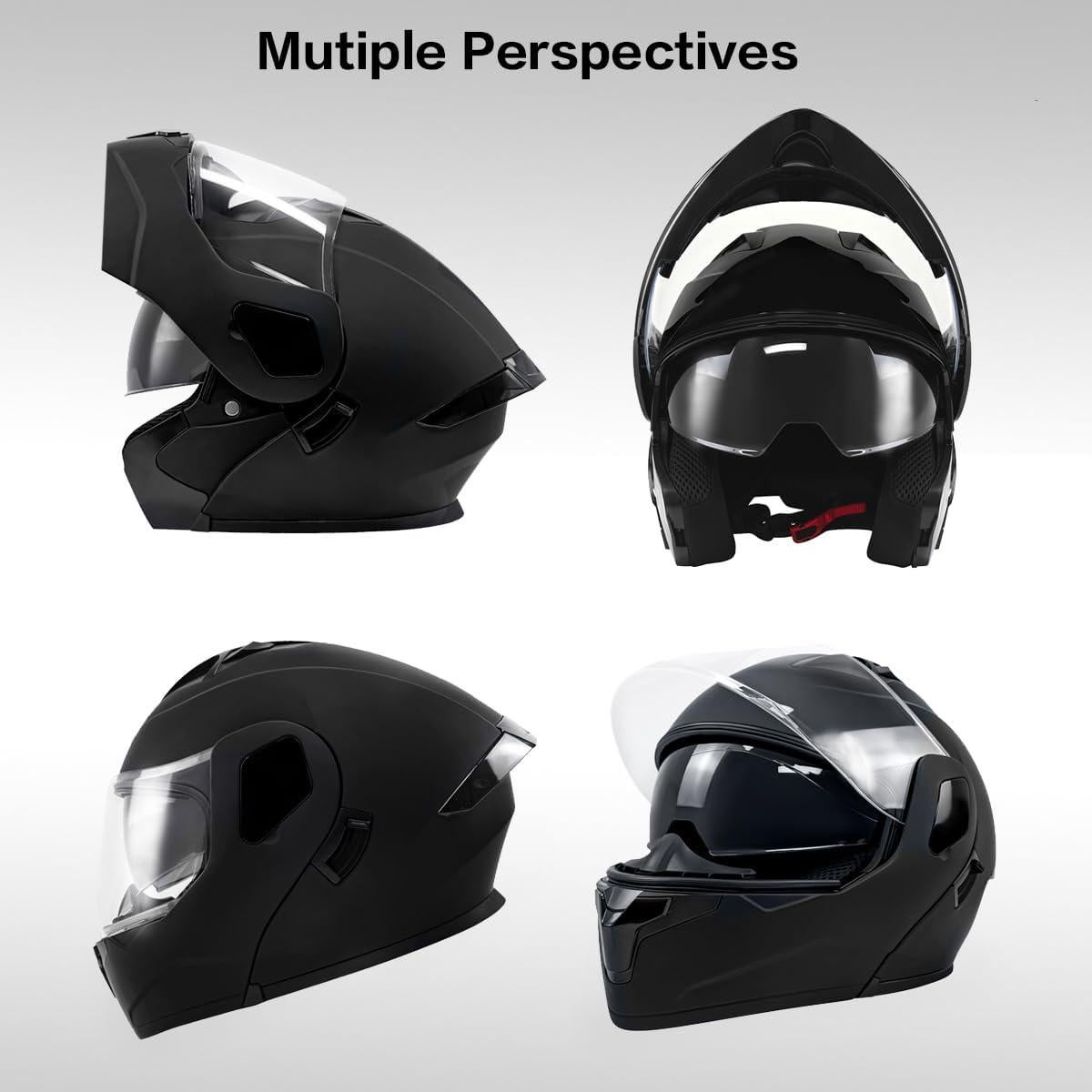 Casco Modular TTMiku CHJMK001 Doble Visor Unisex Adulto