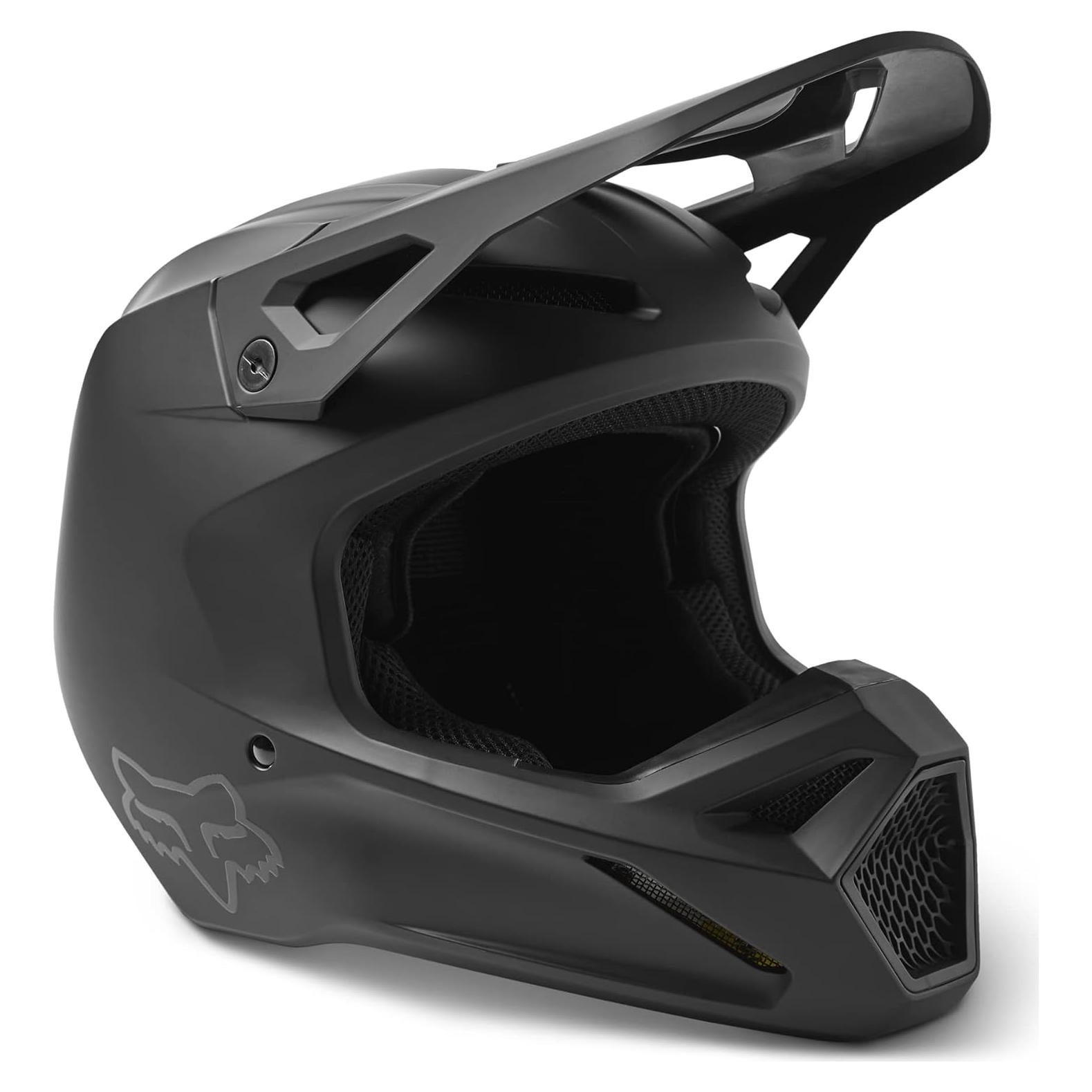 Casco de Motocross Fox Racing Youth V1 Negro Mate 600g
