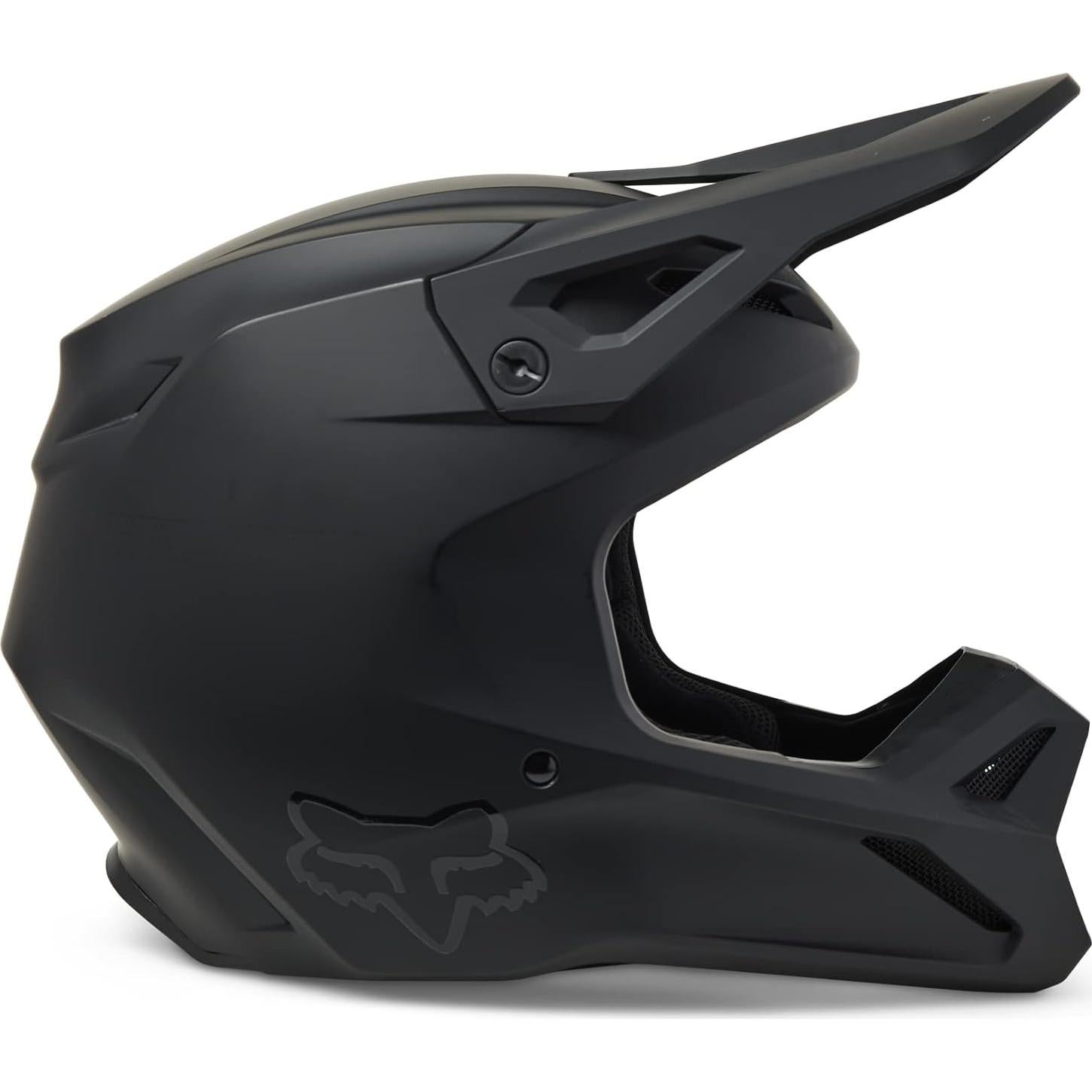 Casco de Motocross Fox Racing Youth V1 Negro Mate 600g