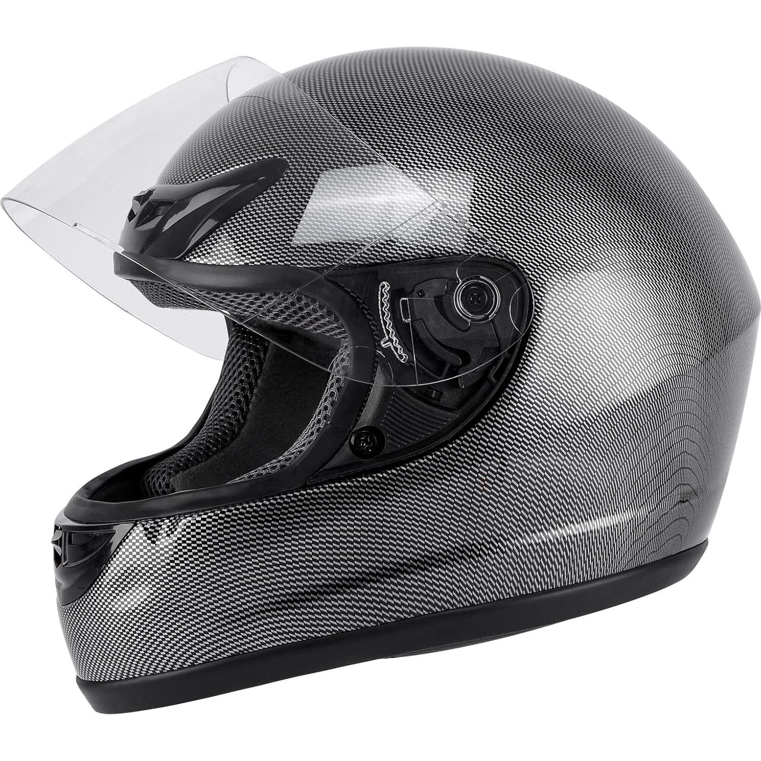 Casco Integral TCMT Fibra de Carbono Adulto S-XL DOT