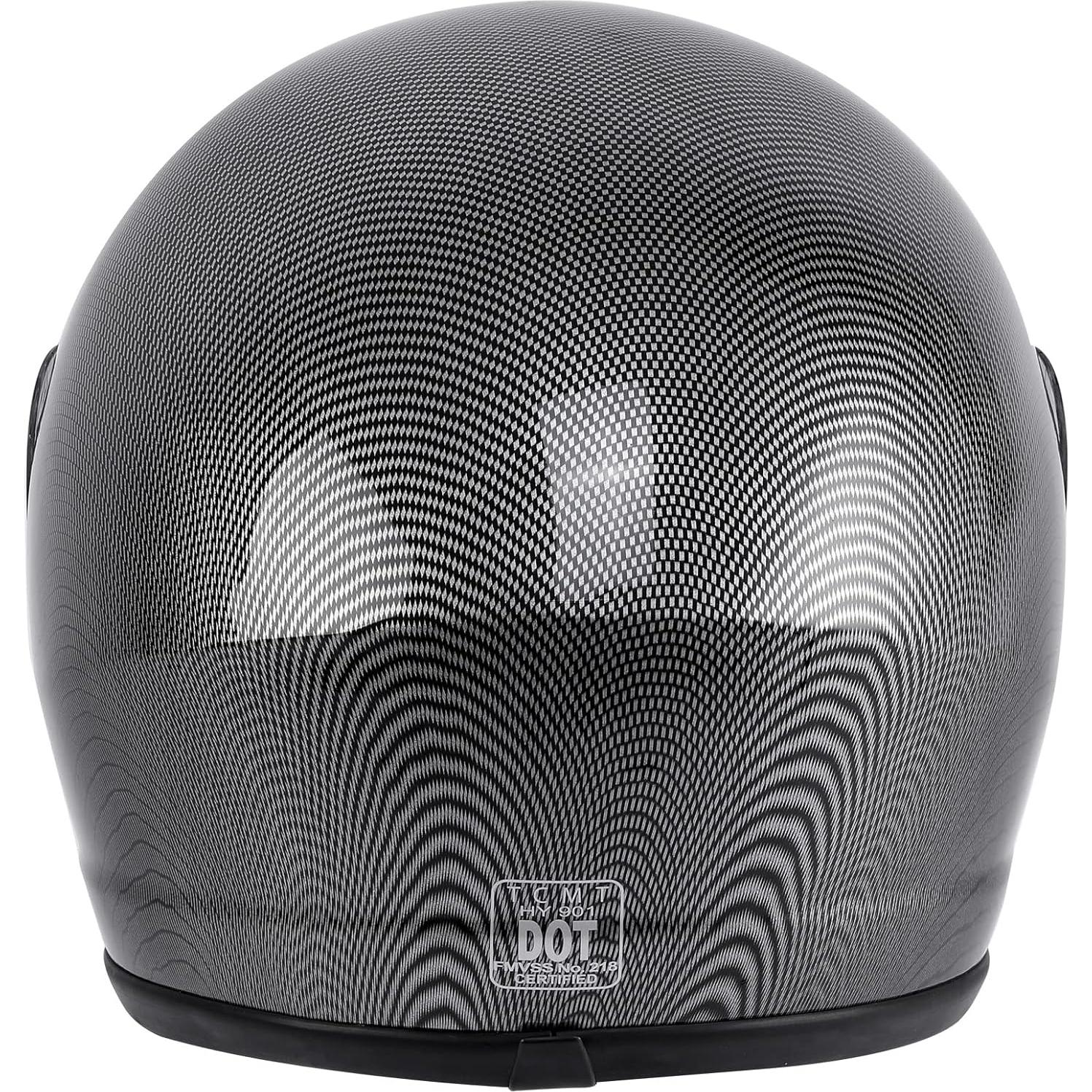 Casco Integral TCMT Fibra de Carbono Adulto S-XL DOT
