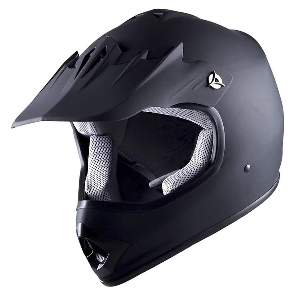 Casco Motocross WOW Youth HBOY-K Negro Mate 53-54 cm