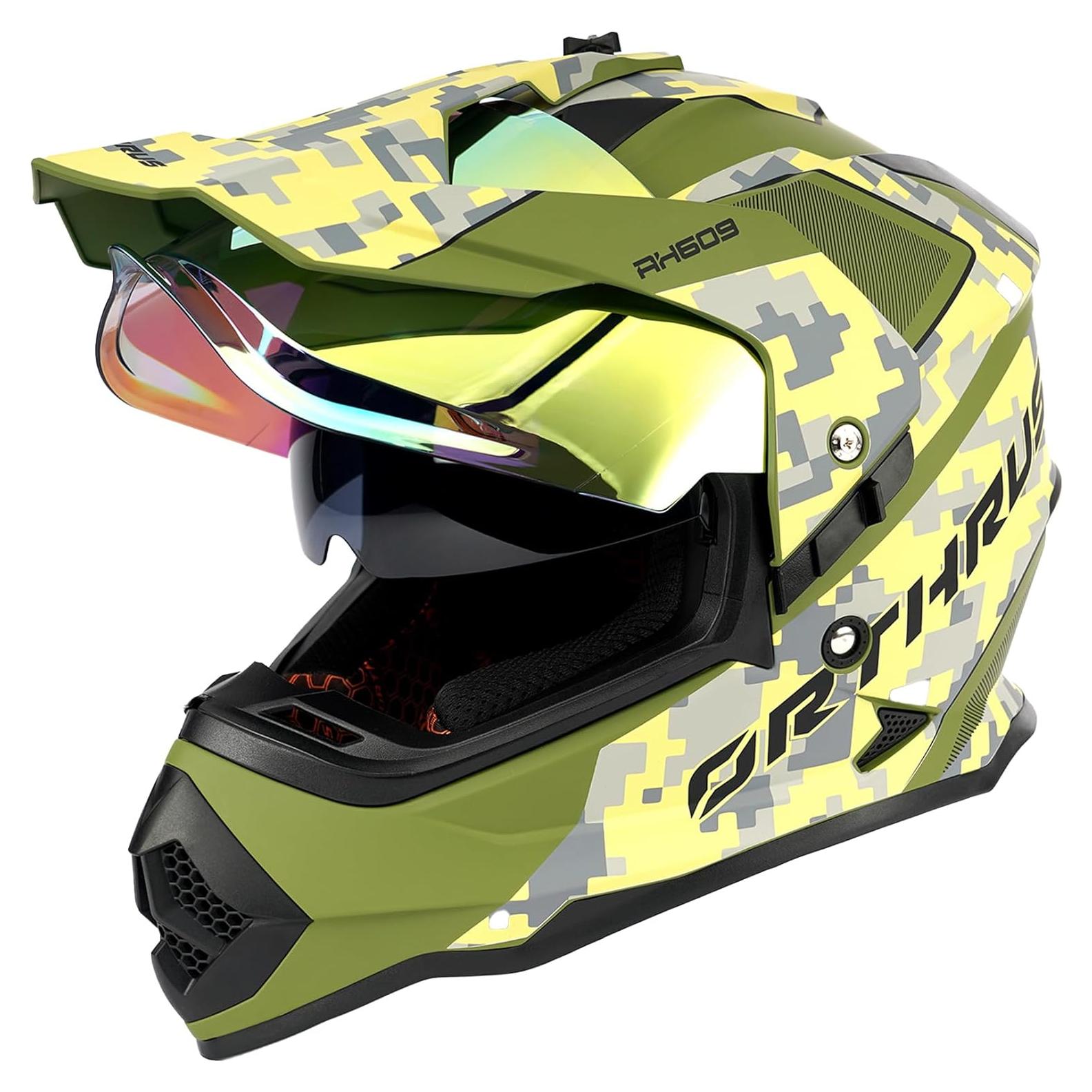 Casco de Motocicleta Orthrus Halo XXL MultiCam UV