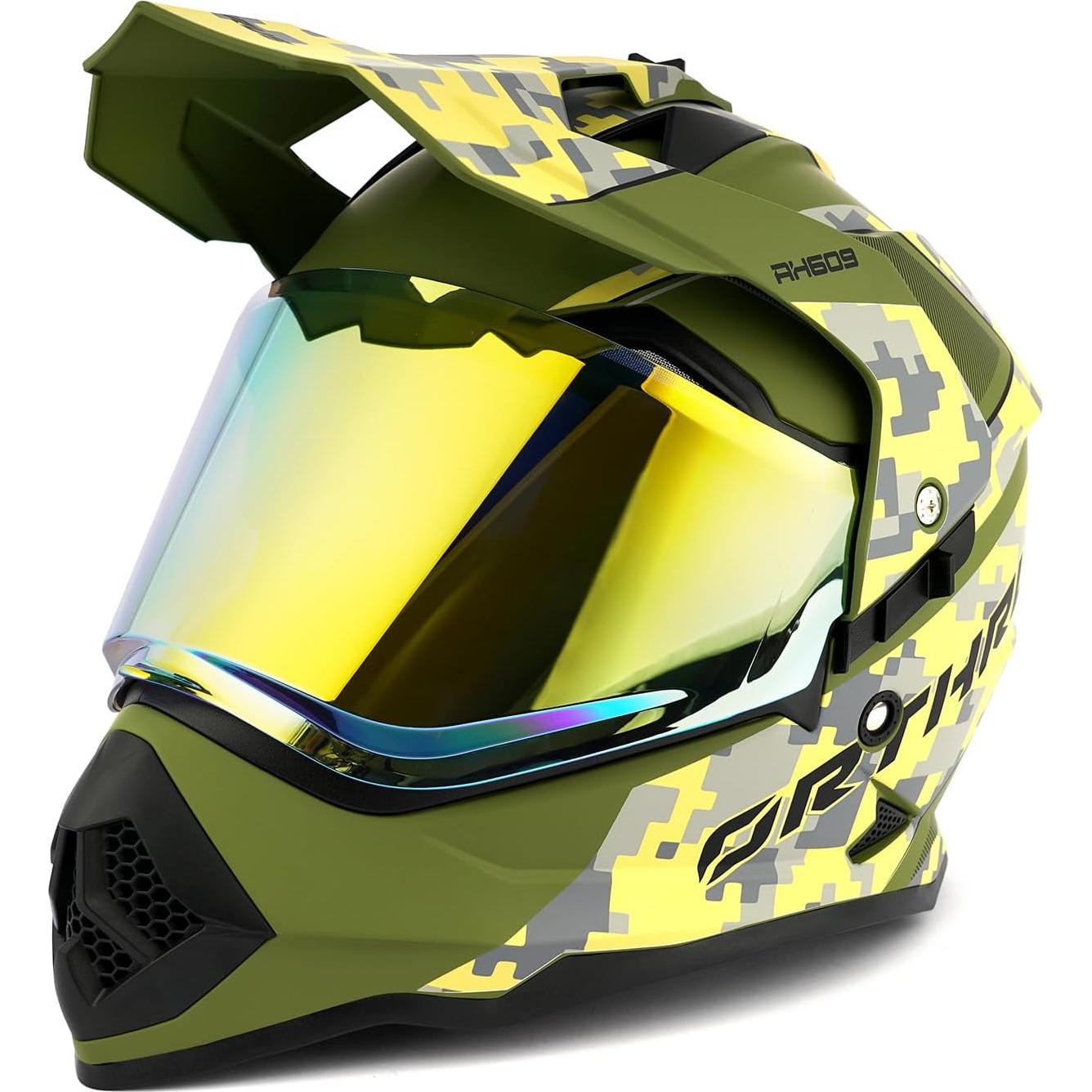 Casco de Motocicleta Orthrus Halo XXL MultiCam UV