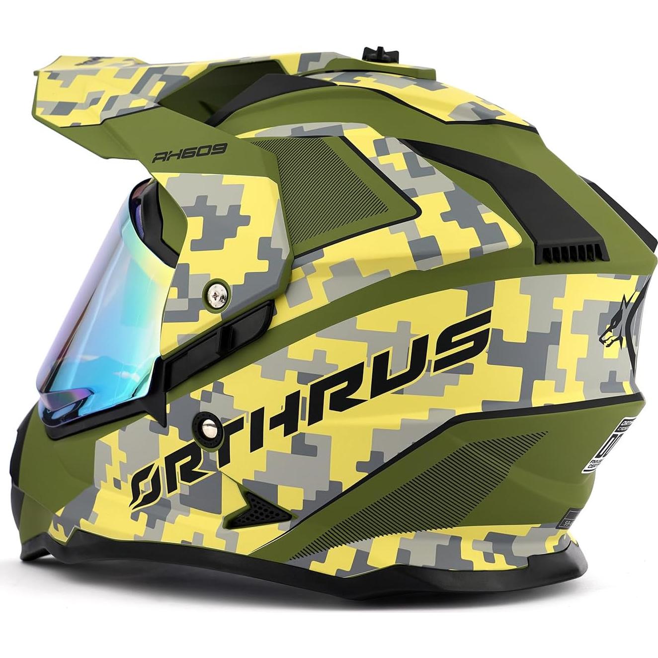 Casco de Motocicleta Orthrus Halo XXL MultiCam UV