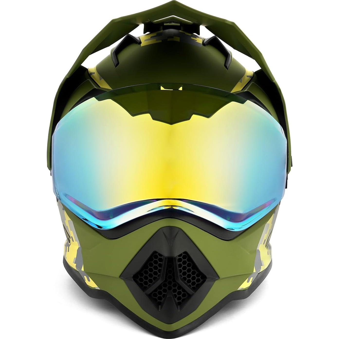 Casco de Motocicleta Orthrus Halo XXL MultiCam UV