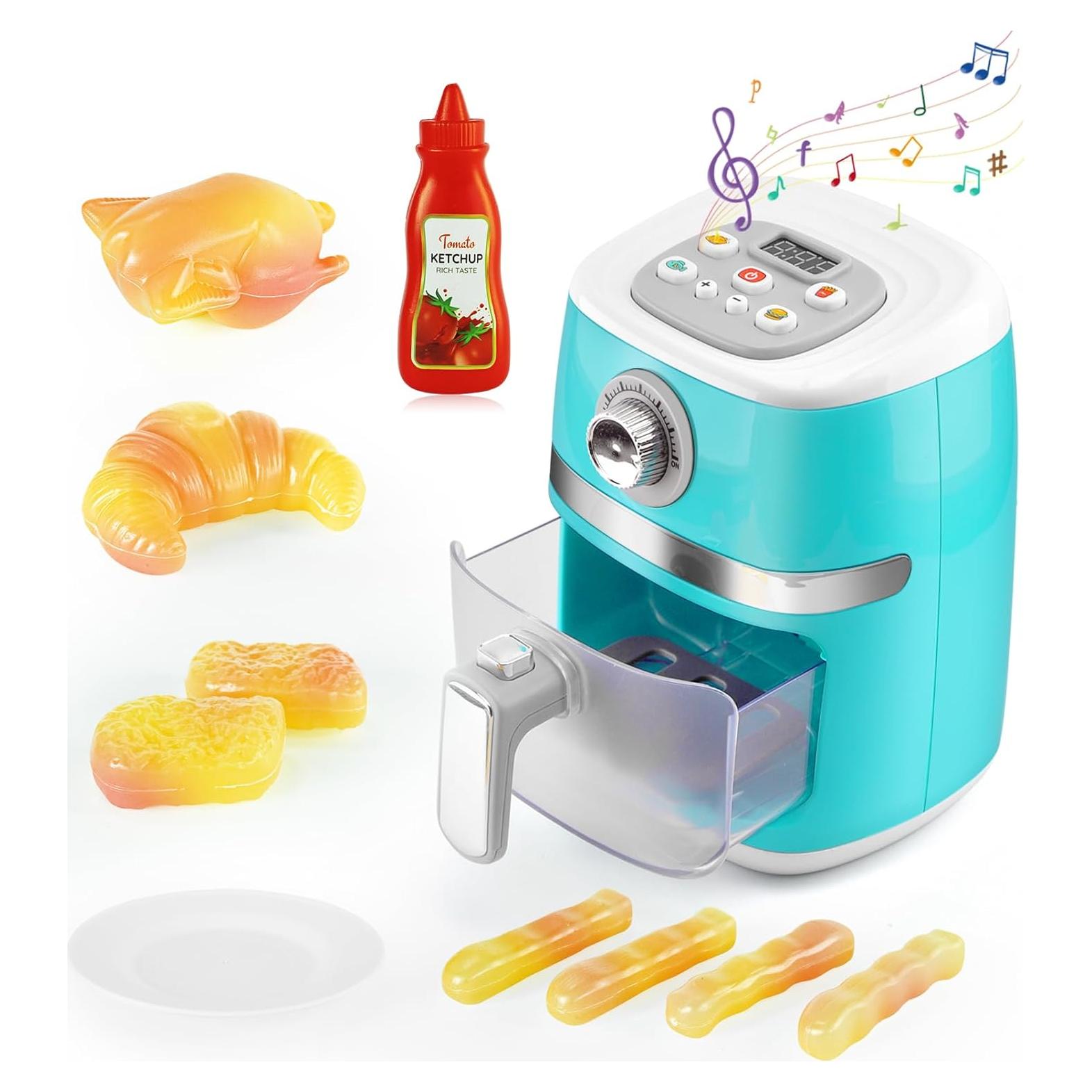 Juego de Cocina Juguete Freidora de Aire ACROFEK Azul