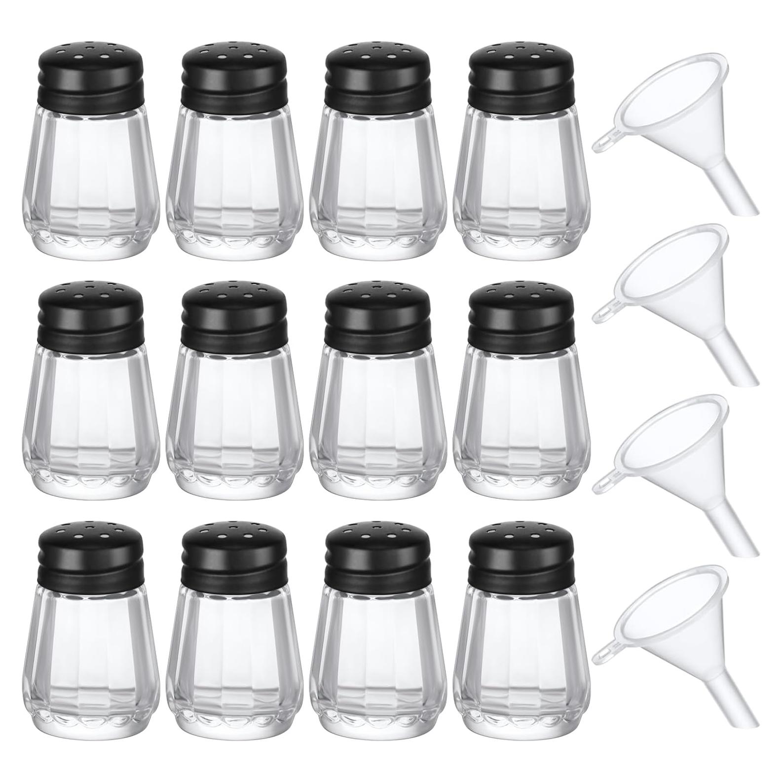 Set 12 Mini Sacudidores de Sal y Pimienta Potchen Negro