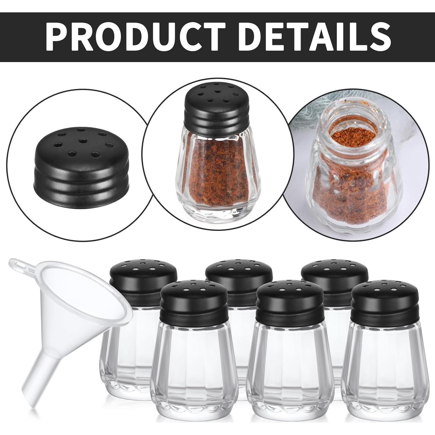 Set 12 Mini Sacudidores de Sal y Pimienta Potchen Negro