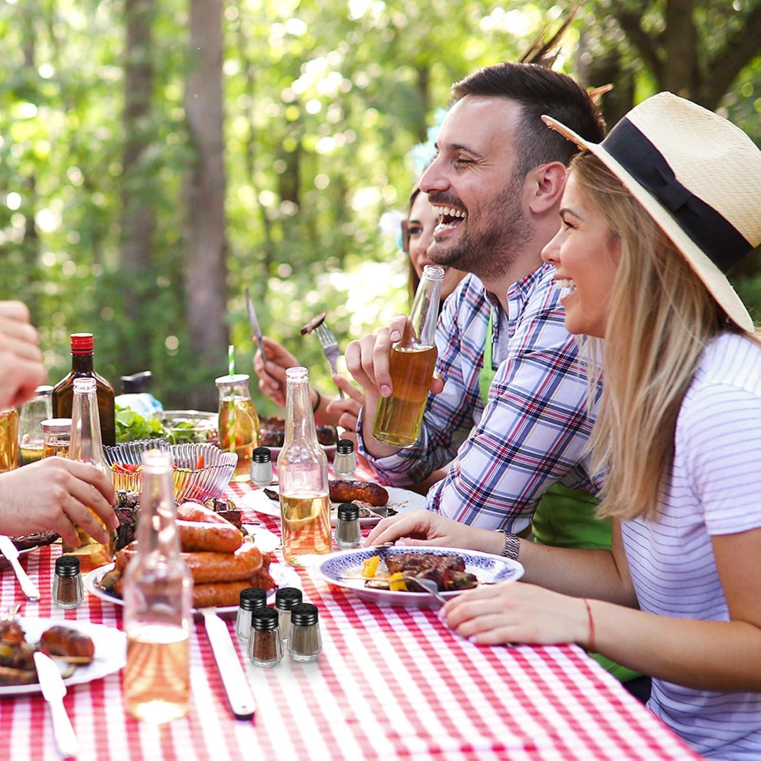 Set 12 Mini Sacudidores de Sal y Pimienta Potchen Negro