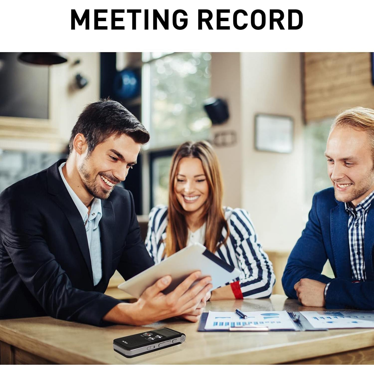 Grabadora de Voz HoTiyan 16GB Activada por Voz USB