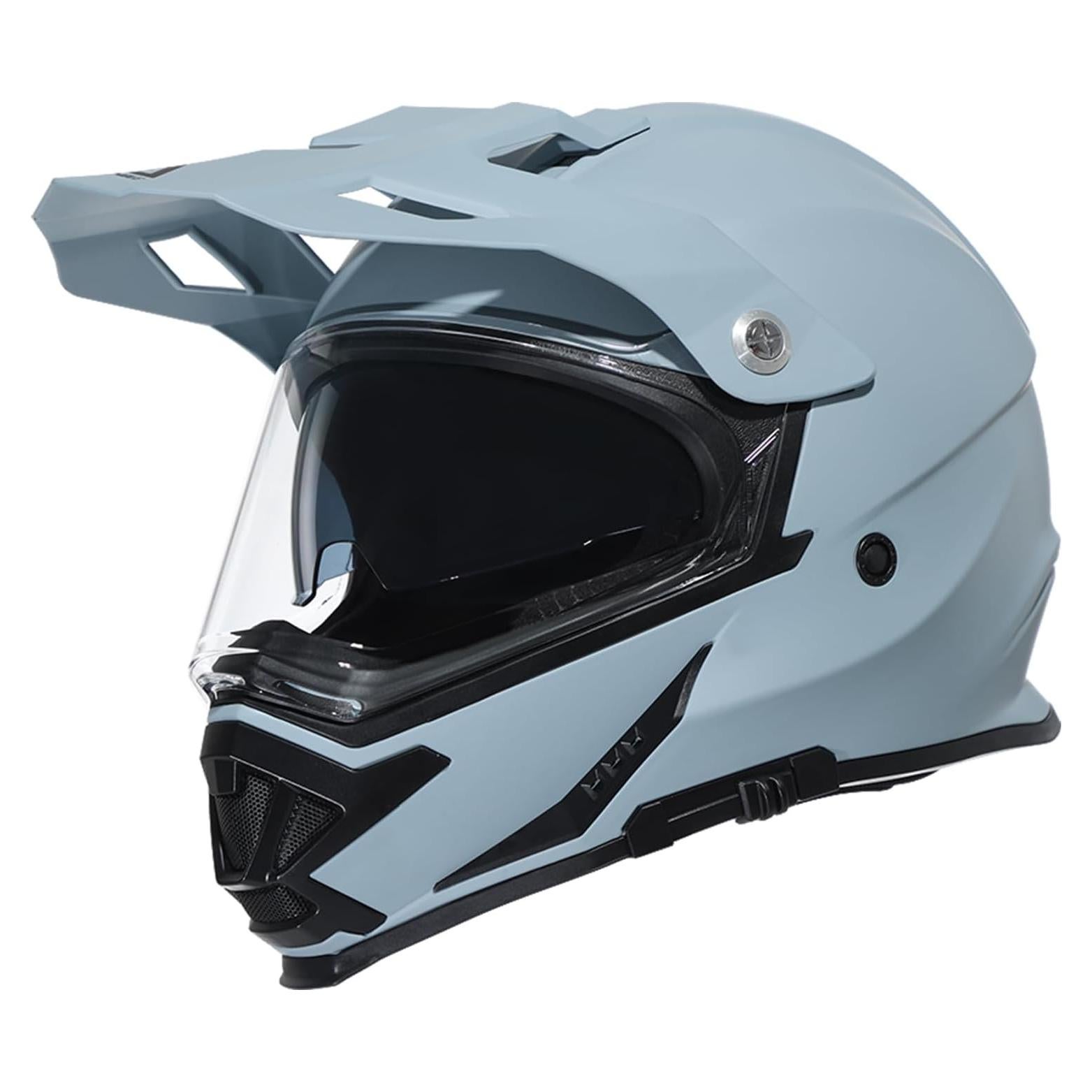 Casco Triangle AH609 Dual Sport para Motocicleta Gris
