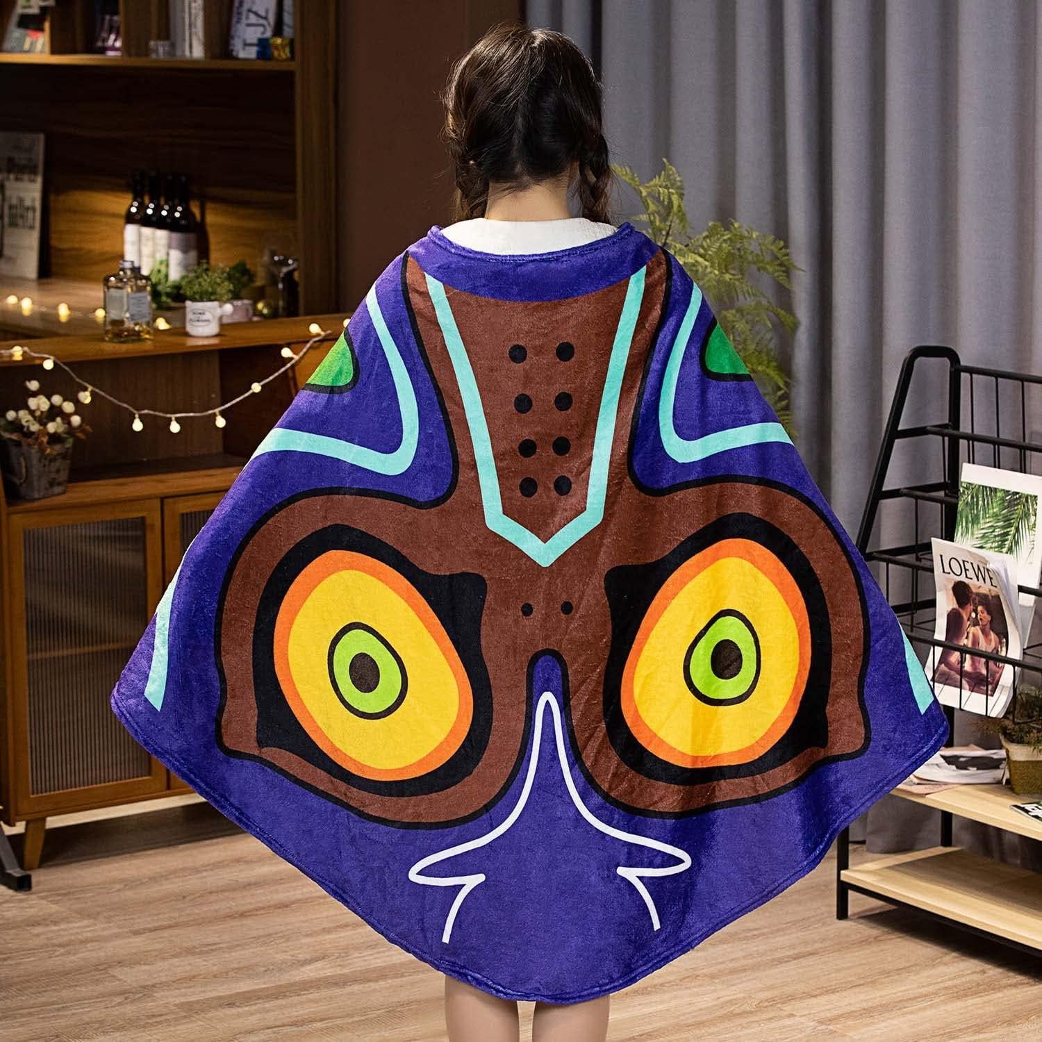 Manta Capa Estilo Glider Zelda MARUKQW 160x102 cm Azul