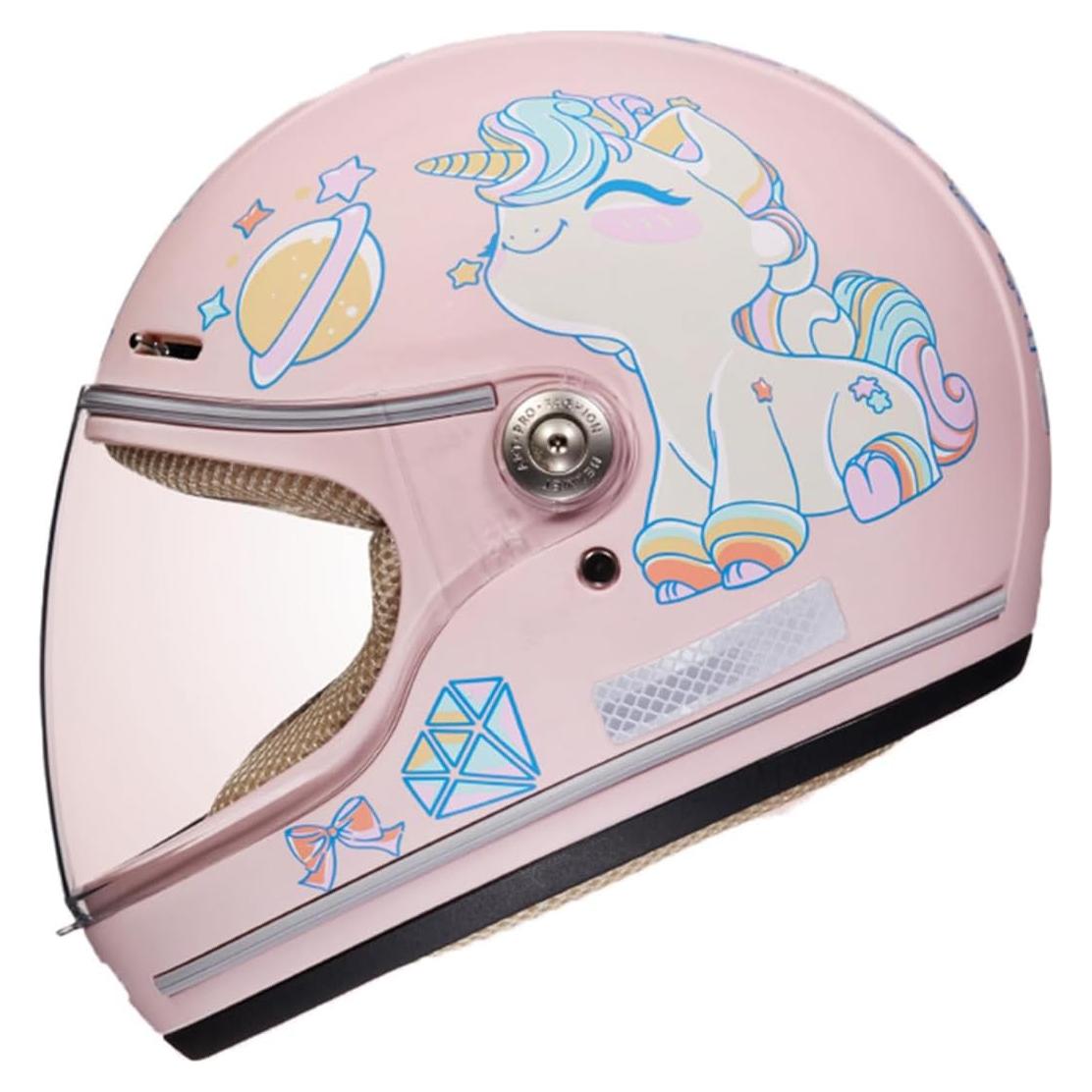 Casco de Motocross JGJUUZ para Niños Rosa 0.8 kg