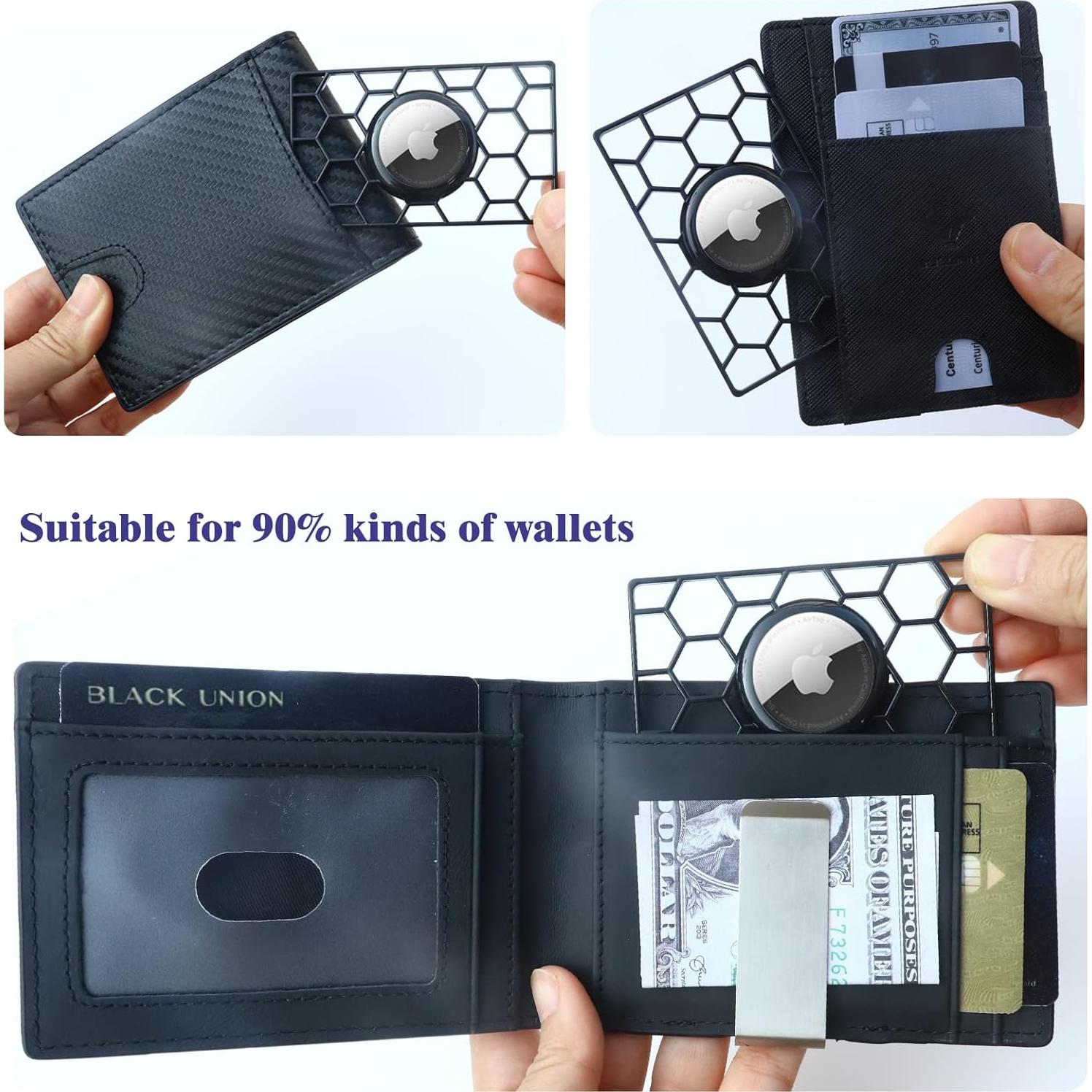 Soporte Funda Delgada para Apple AirTag - HLHGR - Negro