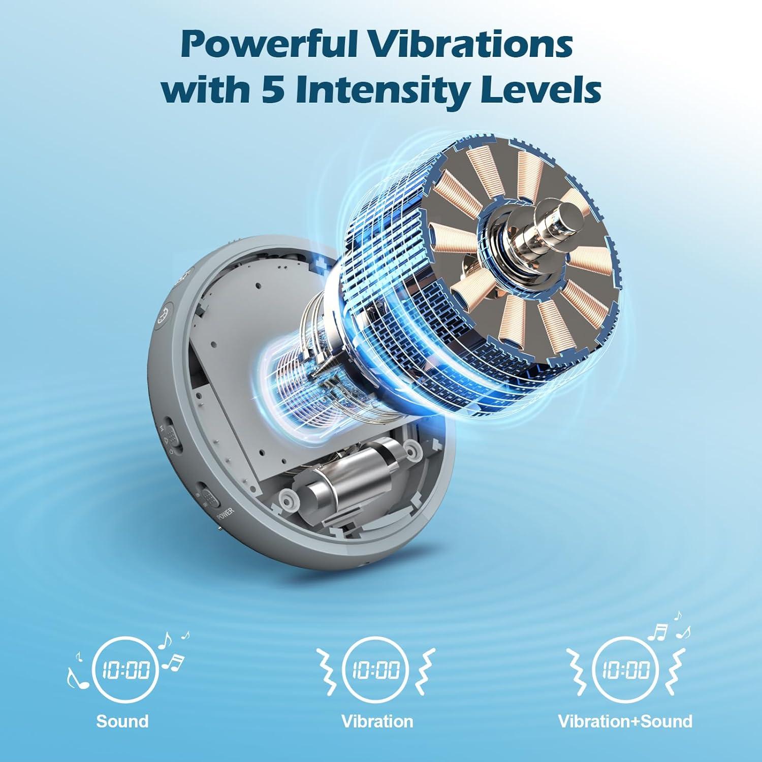 Reloj Despertador REACHER GX-GY Ruidoso y Vibrante