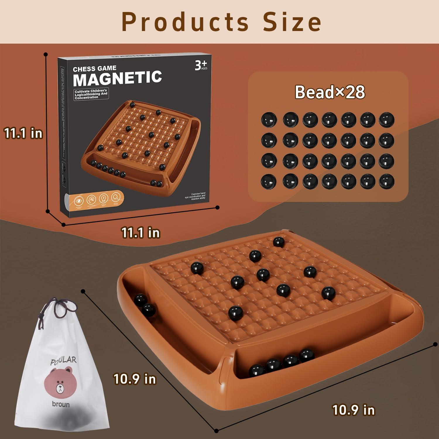 Juego de Ajedrez Magnético Hcusus 28 Piezas Portátil