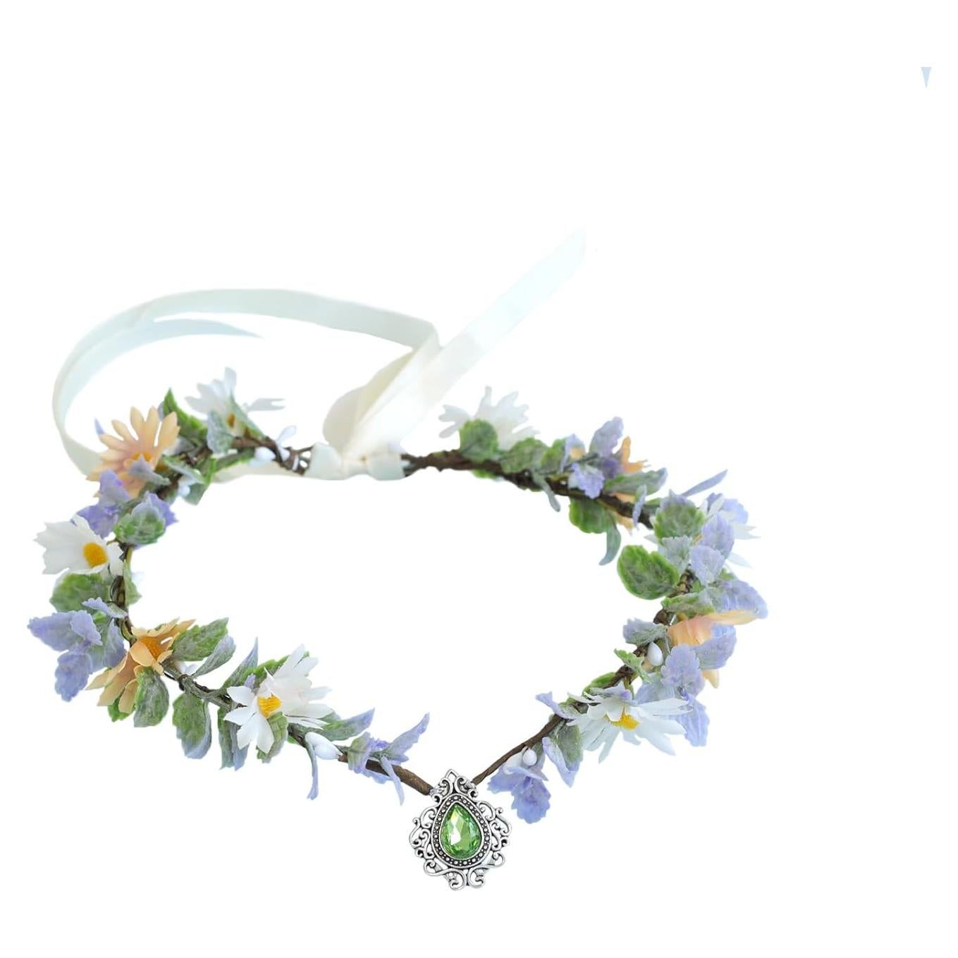 Corona Floral Vivivalue para Mujeres y Niñas - Diadema Ajustable