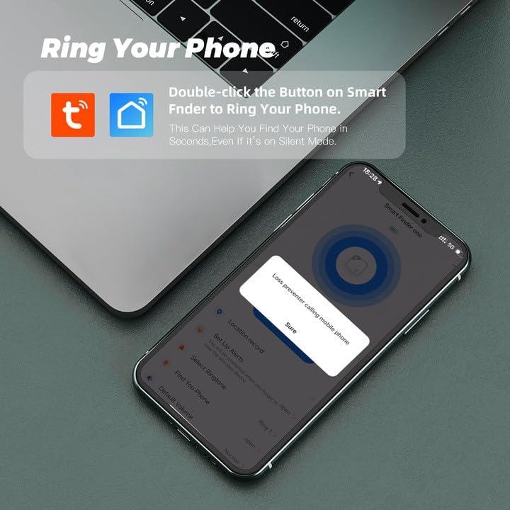 Paquete de 2 Etiquetas Tracker MYYUNIOFF para Equipaje Negro