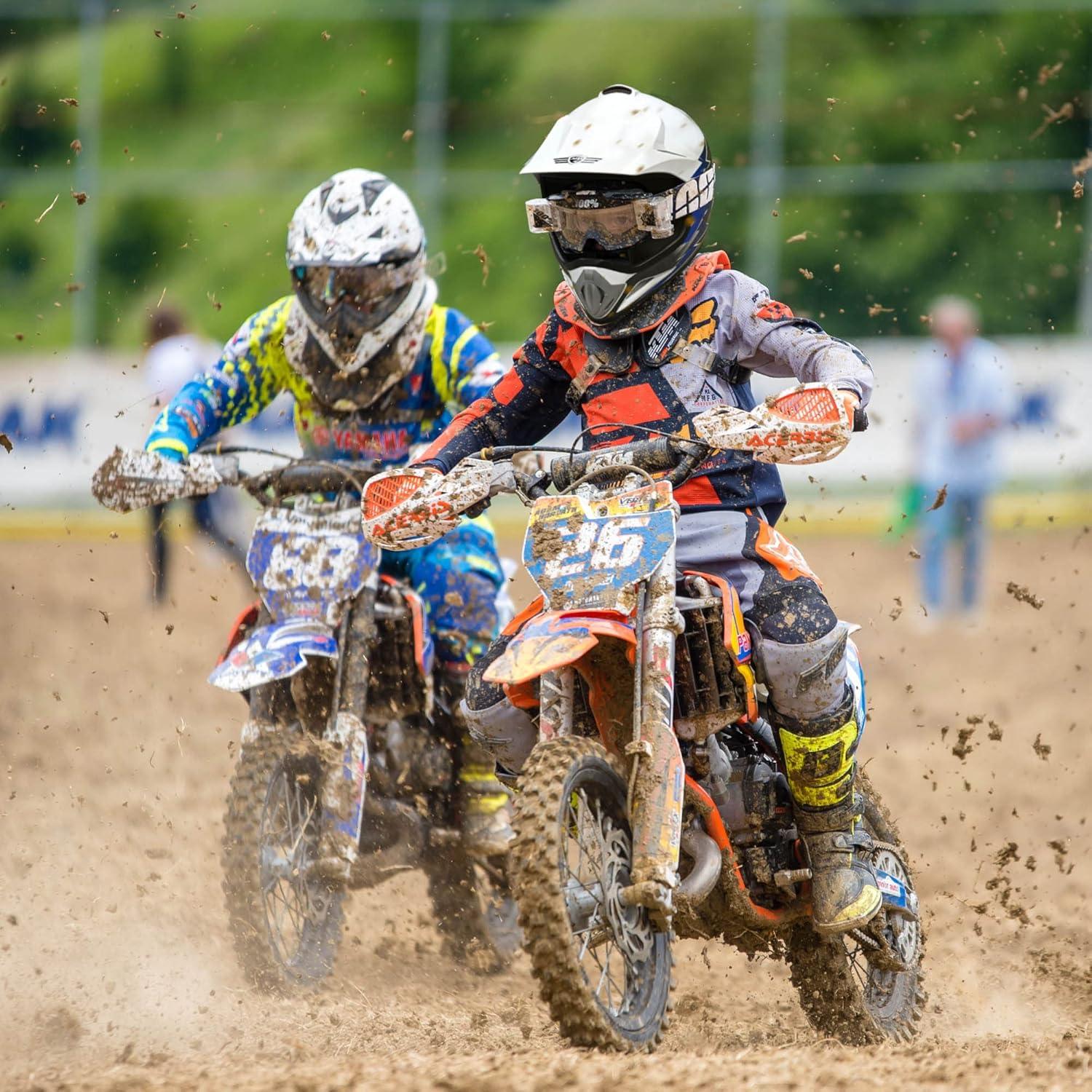 Casco Off Road AHR H-VEN12 para Niños y Jóvenes Azul