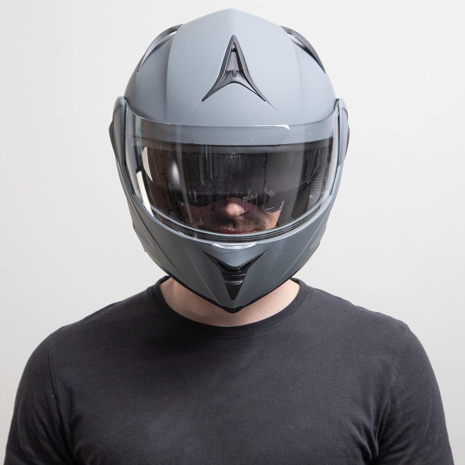 Casco Modular Westt Torque Doble Visera 1.55 kg Gris