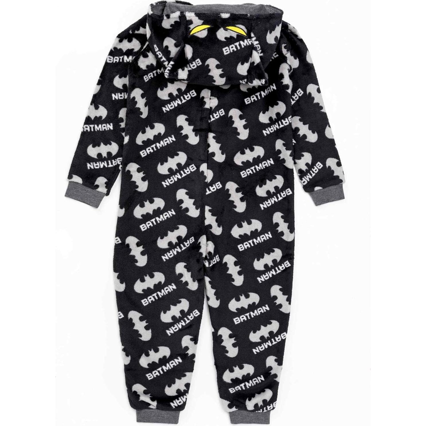Pijama Todo En Uno DC Comics Batman Niños 3-4T Gris