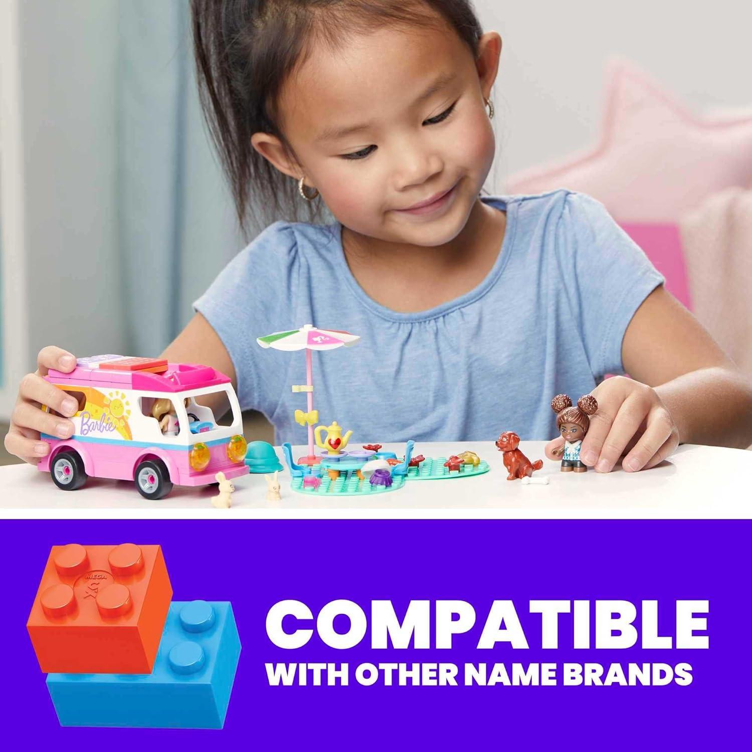 Juego de Construcción Mega Construx Barbie DreamCamper 123 Piezas