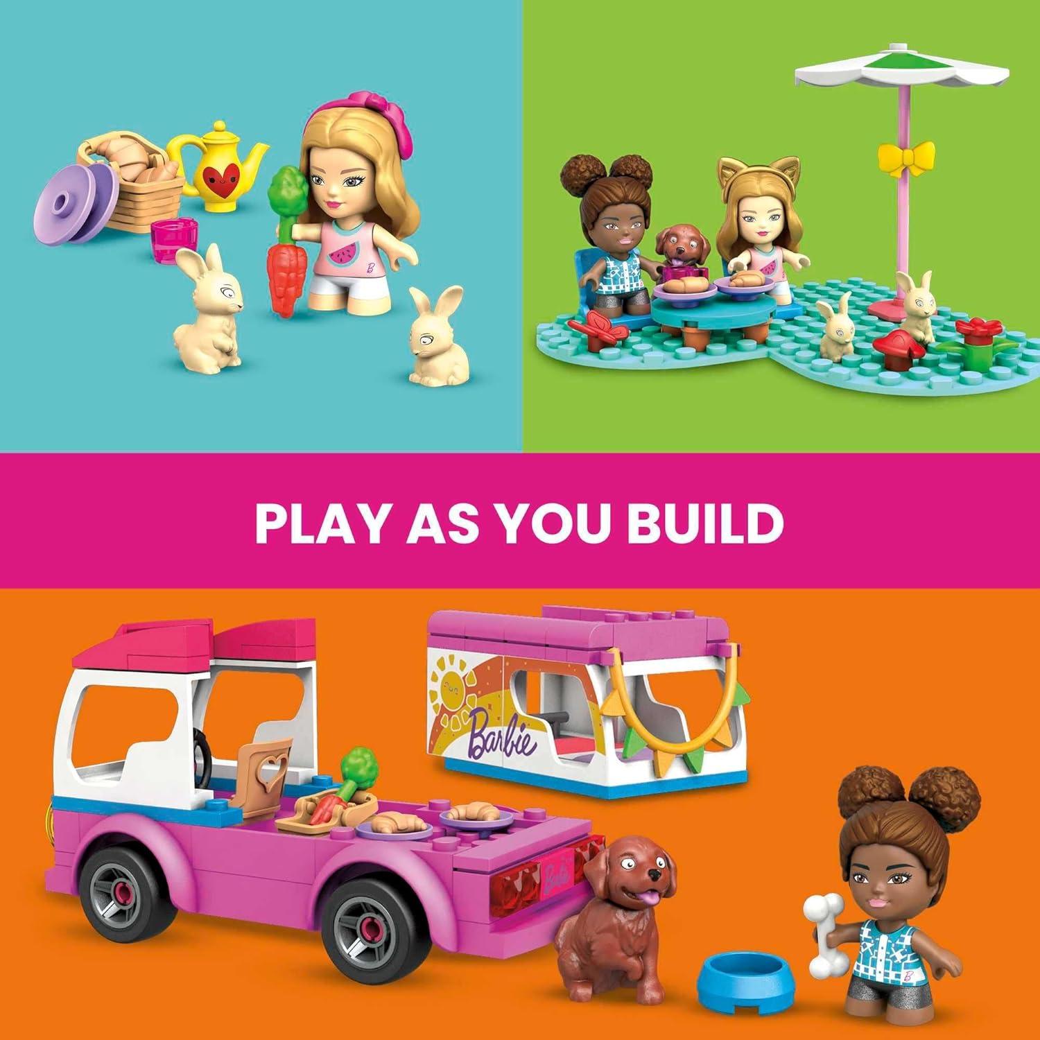 Juego de Construcción Mega Construx Barbie DreamCamper 123 Piezas