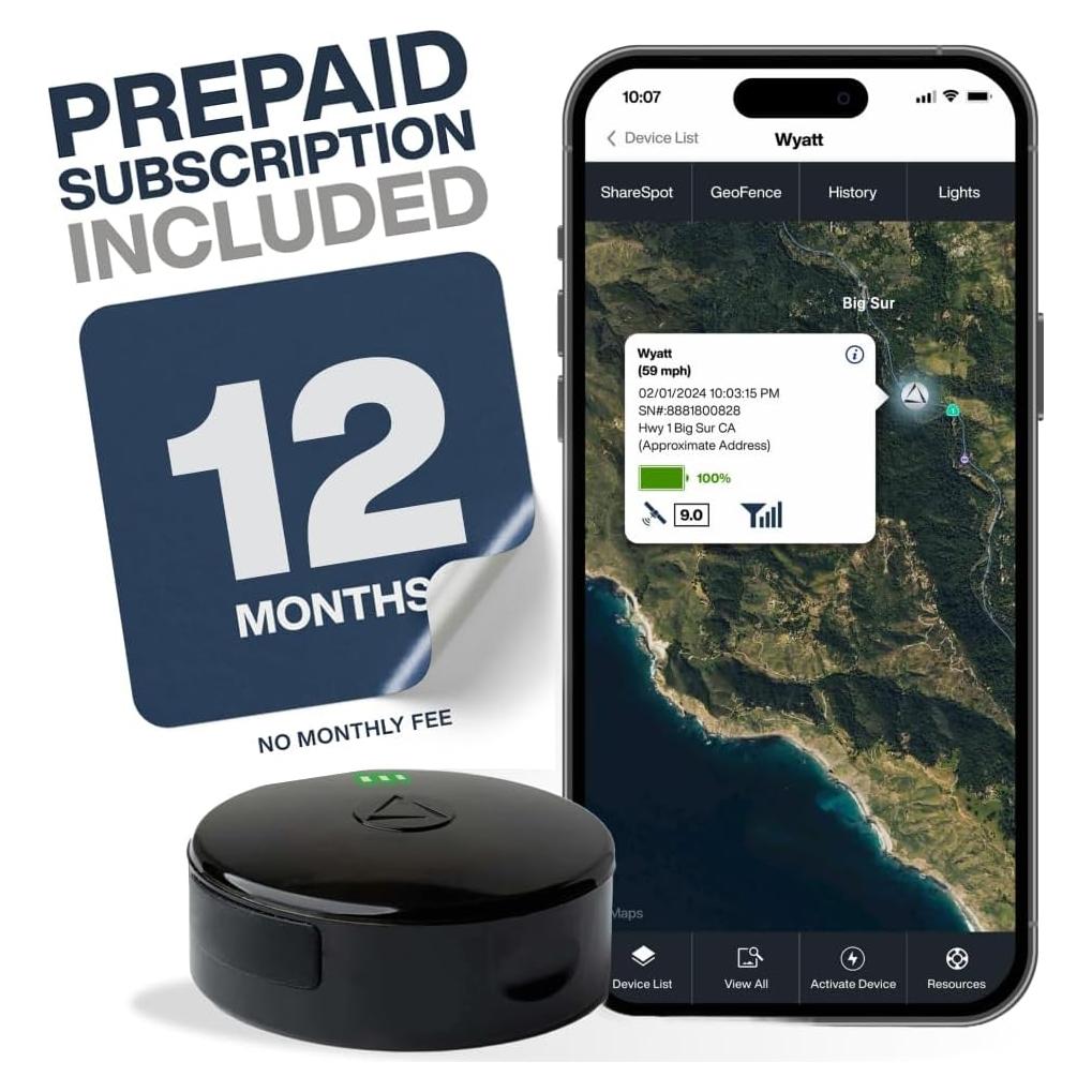 Rastreador GPS LandAirSea 54 con Suscripción 12 Meses