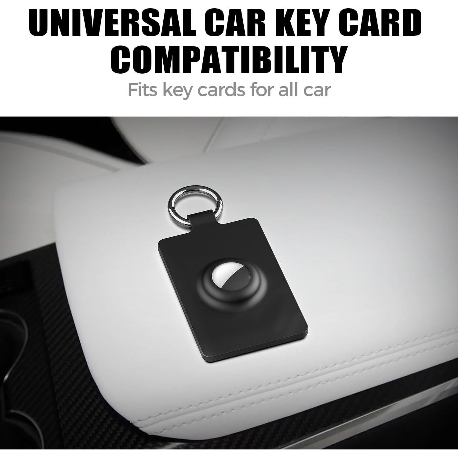Soporte para Tarjeta Clave Tesla Gksuu + Funda AirTag 2 Unidades
