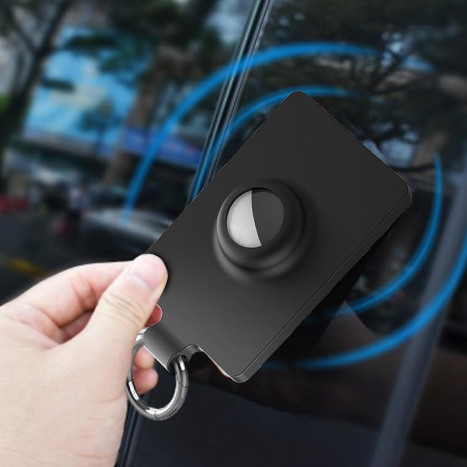 Soporte para Tarjeta Clave Tesla Gksuu + Funda AirTag 2 Unidades