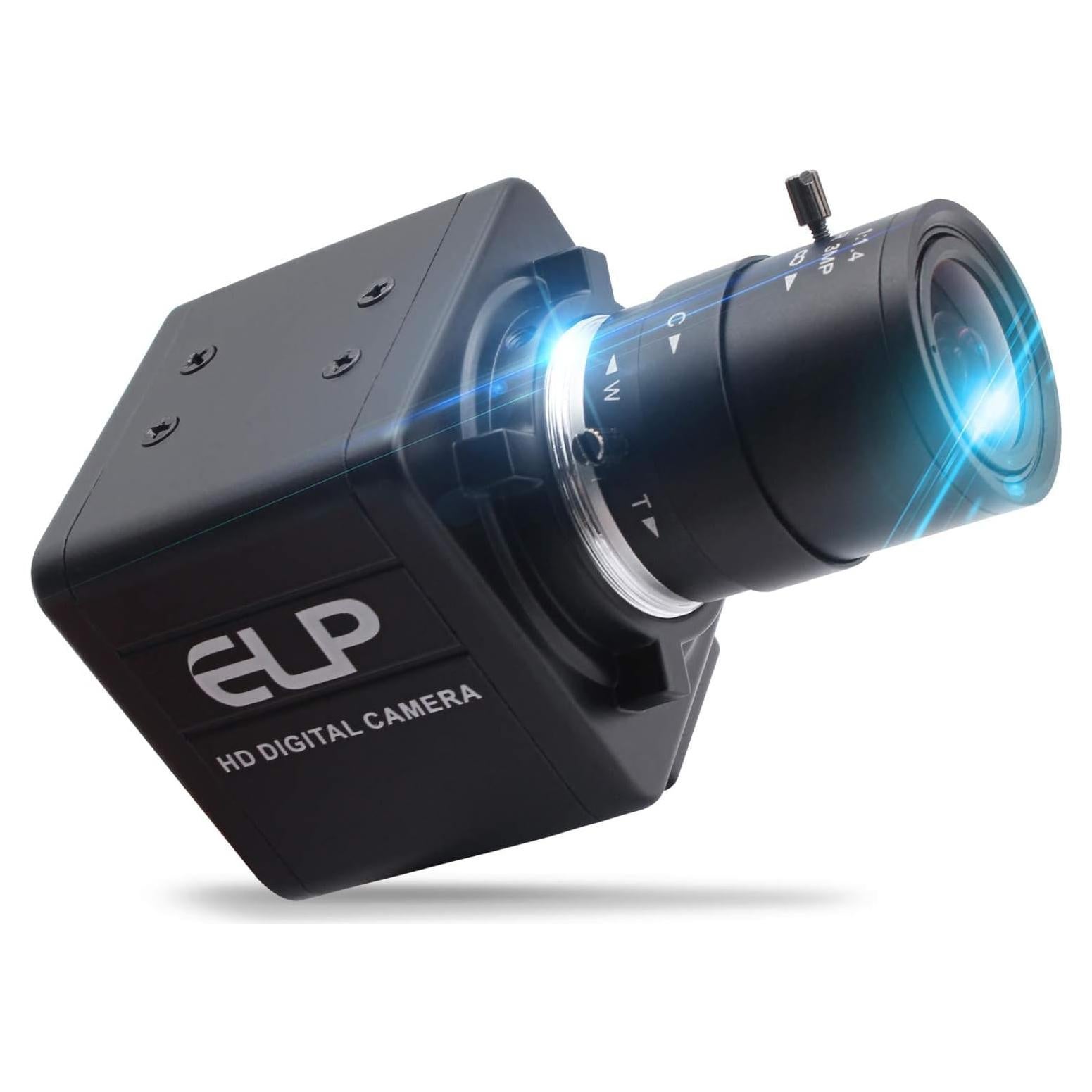 Cámara Web USB 5MP Hotpet Lente Varifocal 2.8-12mm HD