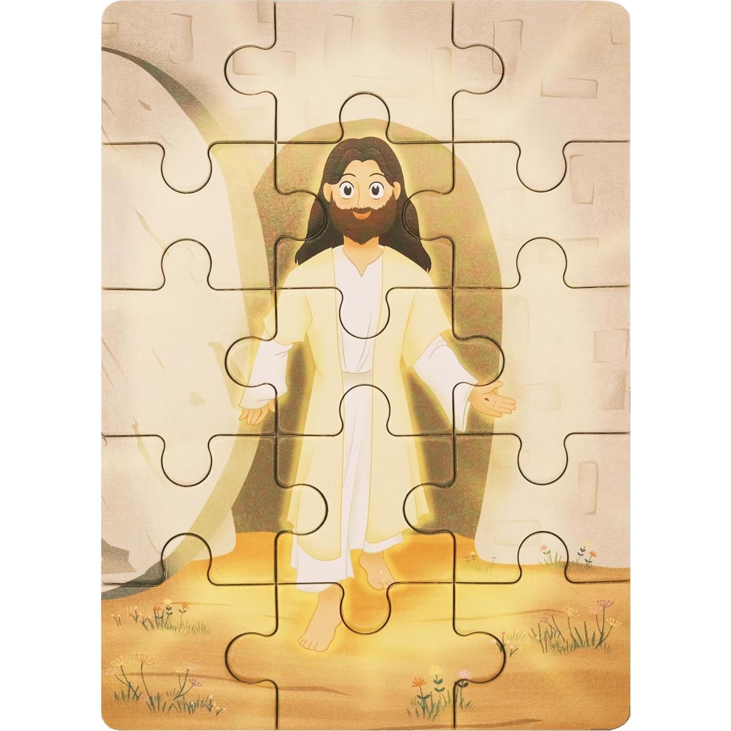 Rompecabezas Bíblicos de Madera Peyo Pals - 4 en 1 para Niños