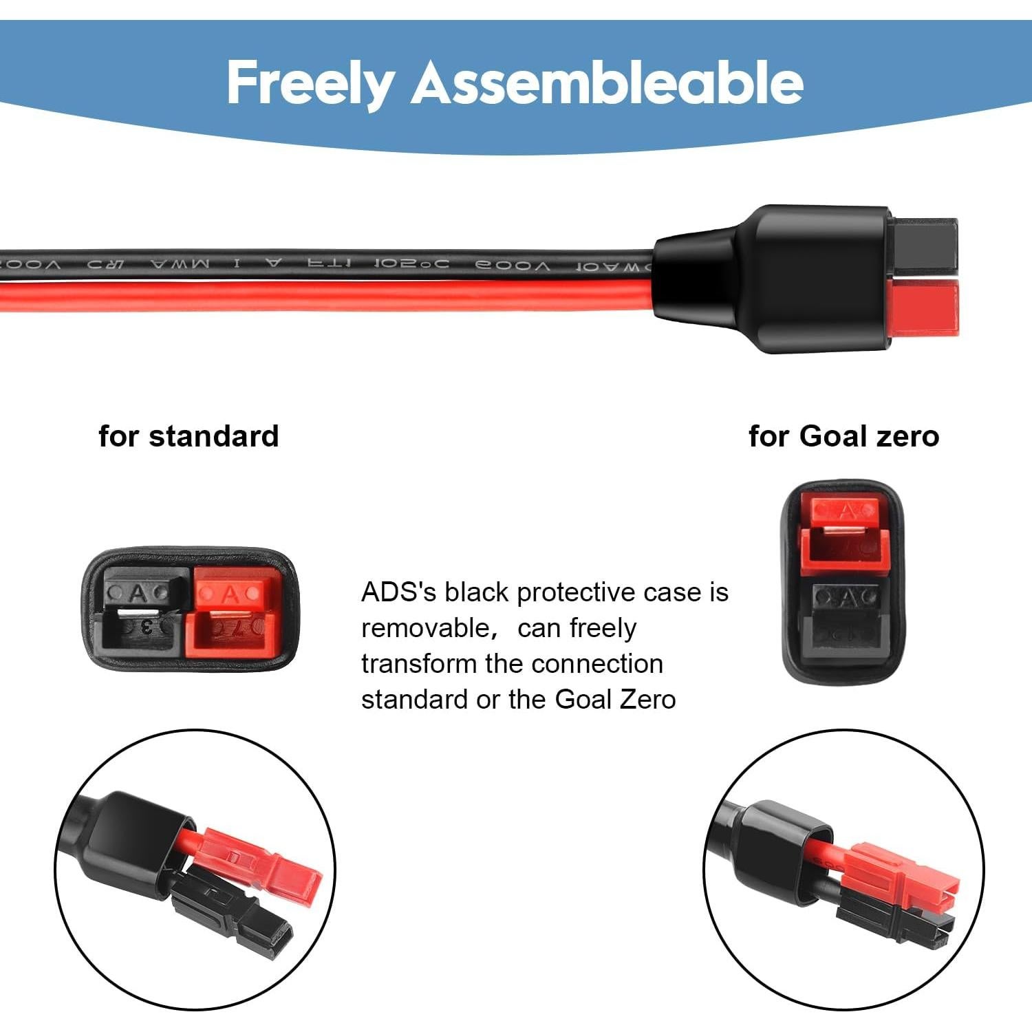 Adaptador Solar PAEKQ 10AWG a Conector Anderson 3,05m