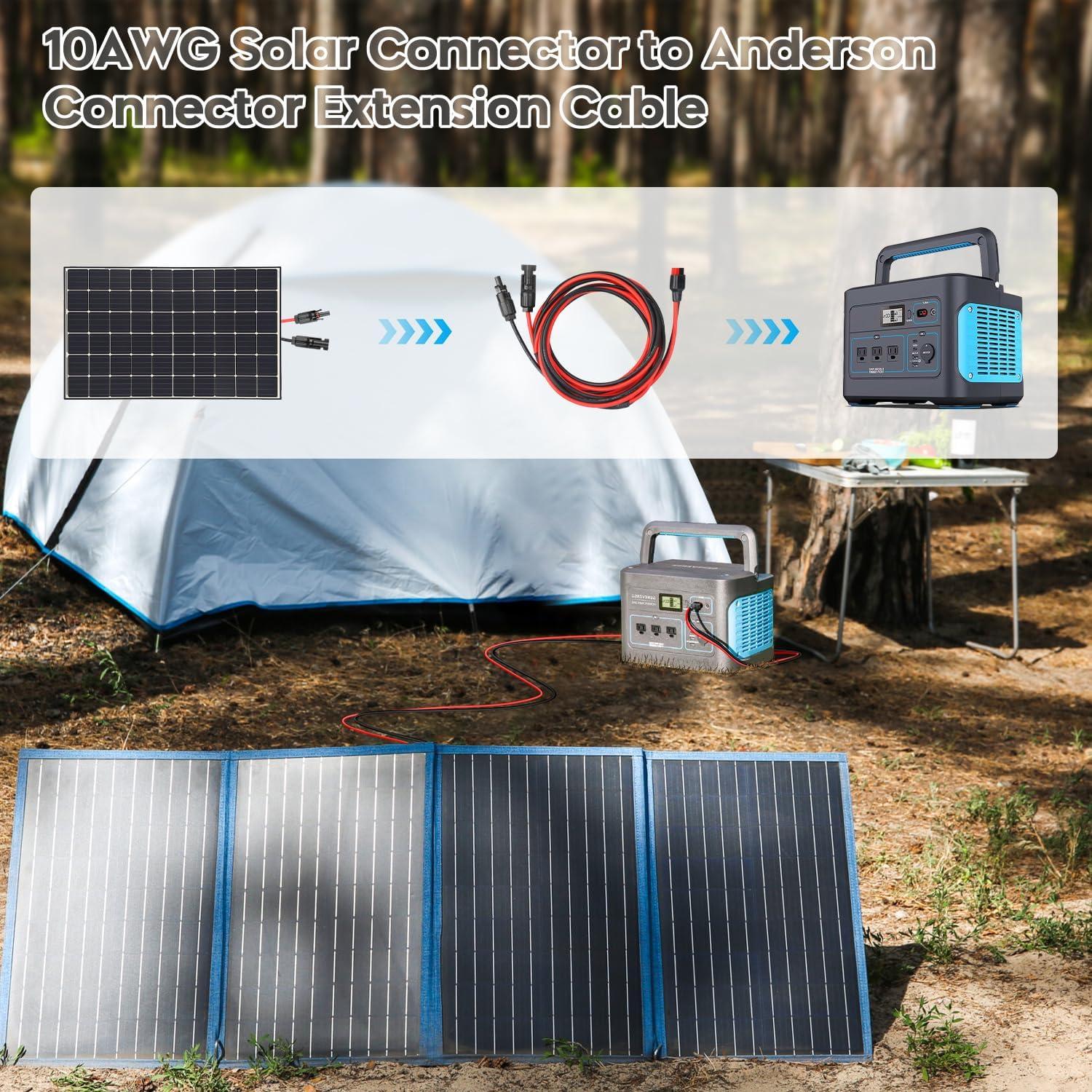 Adaptador Solar PAEKQ 10AWG a Conector Anderson 3,05m