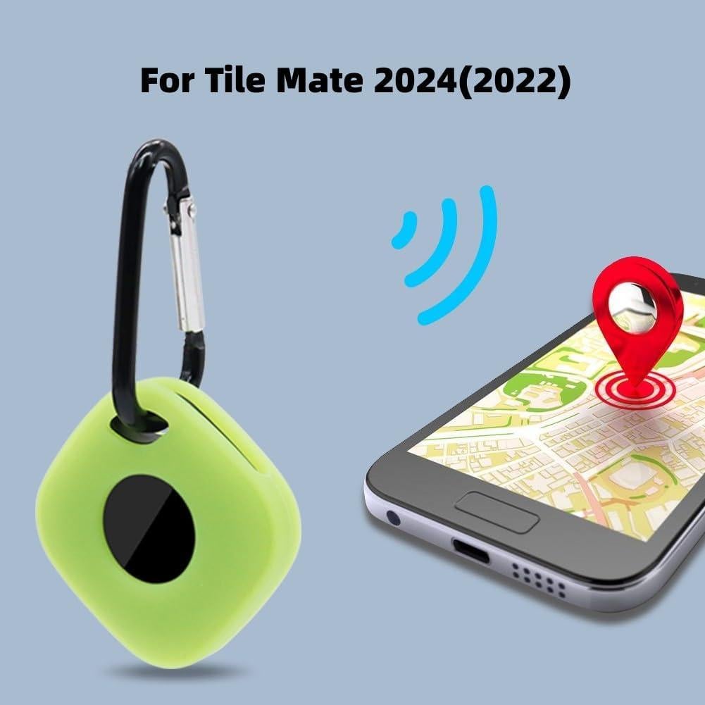 Funda de Silicona para Tile Mate 2024 con Mosquetón - Negro