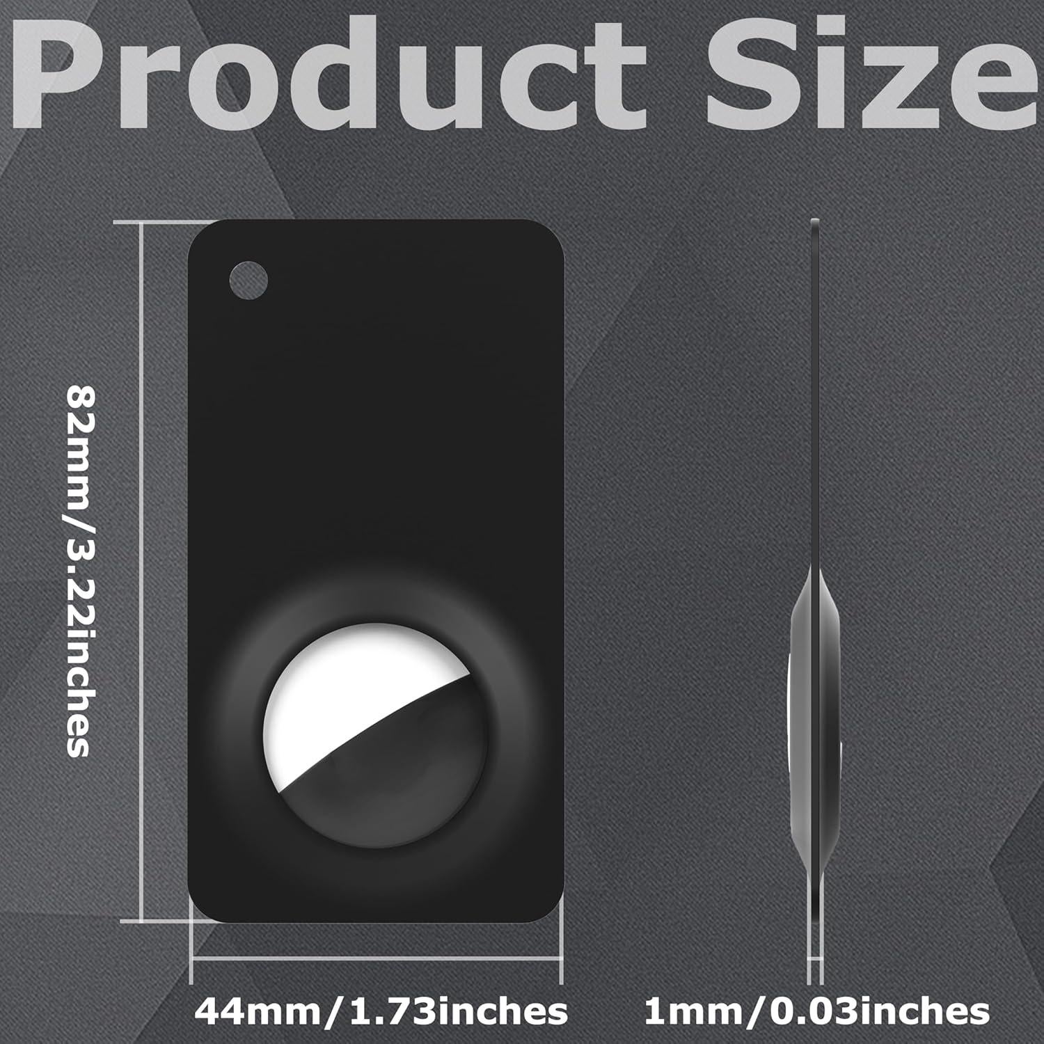 Airtag Wallet Holder, Ultra Thin Airtag Wallet Card Case for Apple Air tag, Slim Wallet Airtag Holder for Purse, Handbags, Backpack Wallet, Clutch Bag(Black)