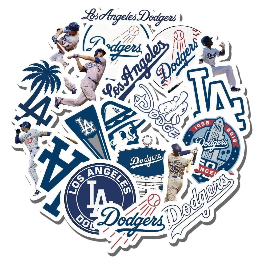Stickers Vinilo Impermeables LUMASERIES 19 PCS Dodgers