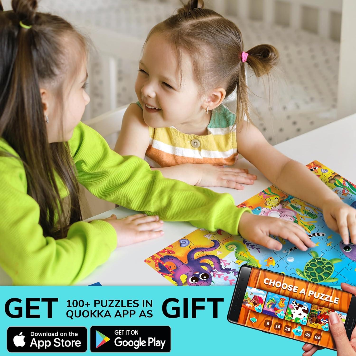 Puzzles Quokka 4x60 Piezas para Niños 4 a 8 Años - Juguete Educativo