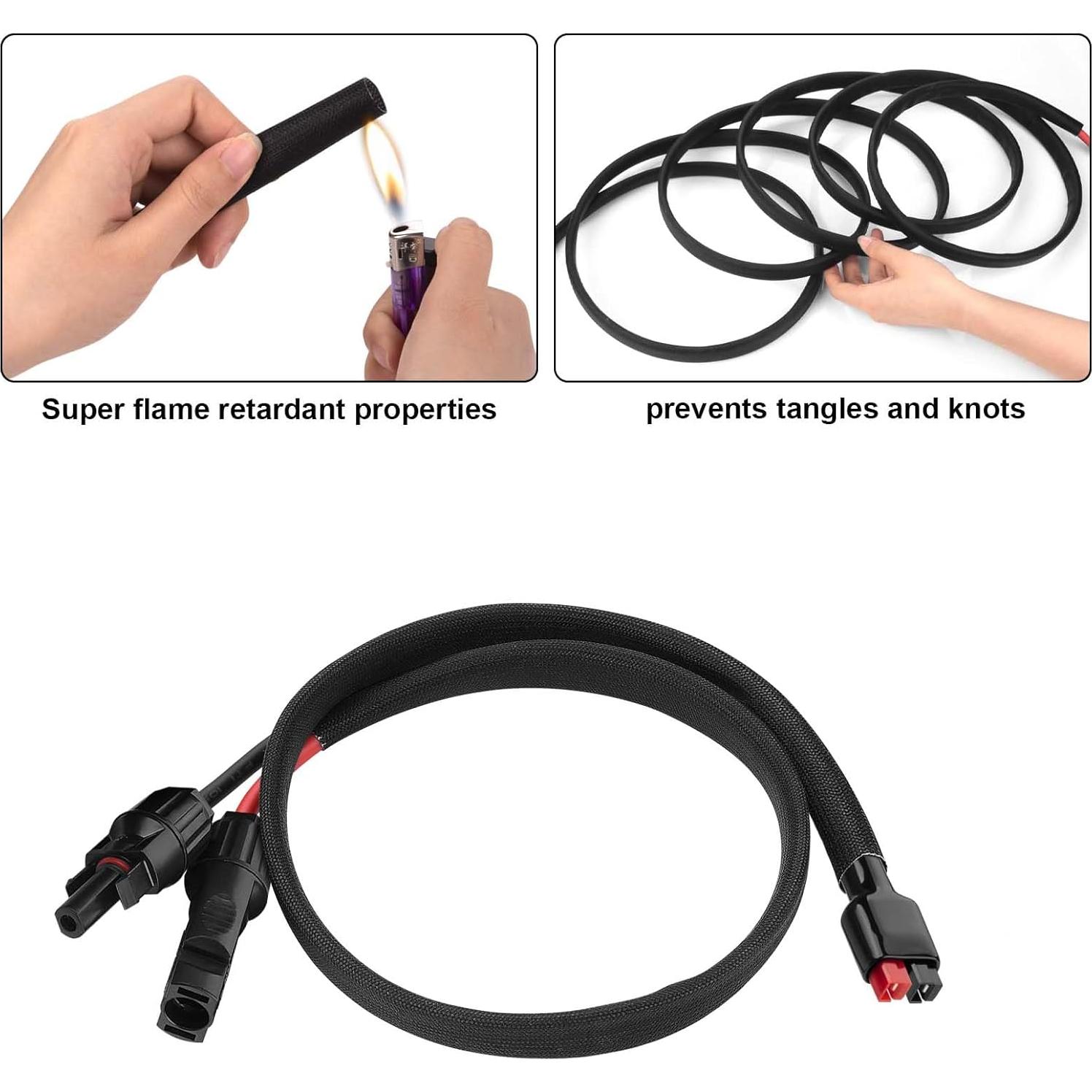 iGreely Conector Kits Cable Solar 10AWG 60cm Macho a Macho